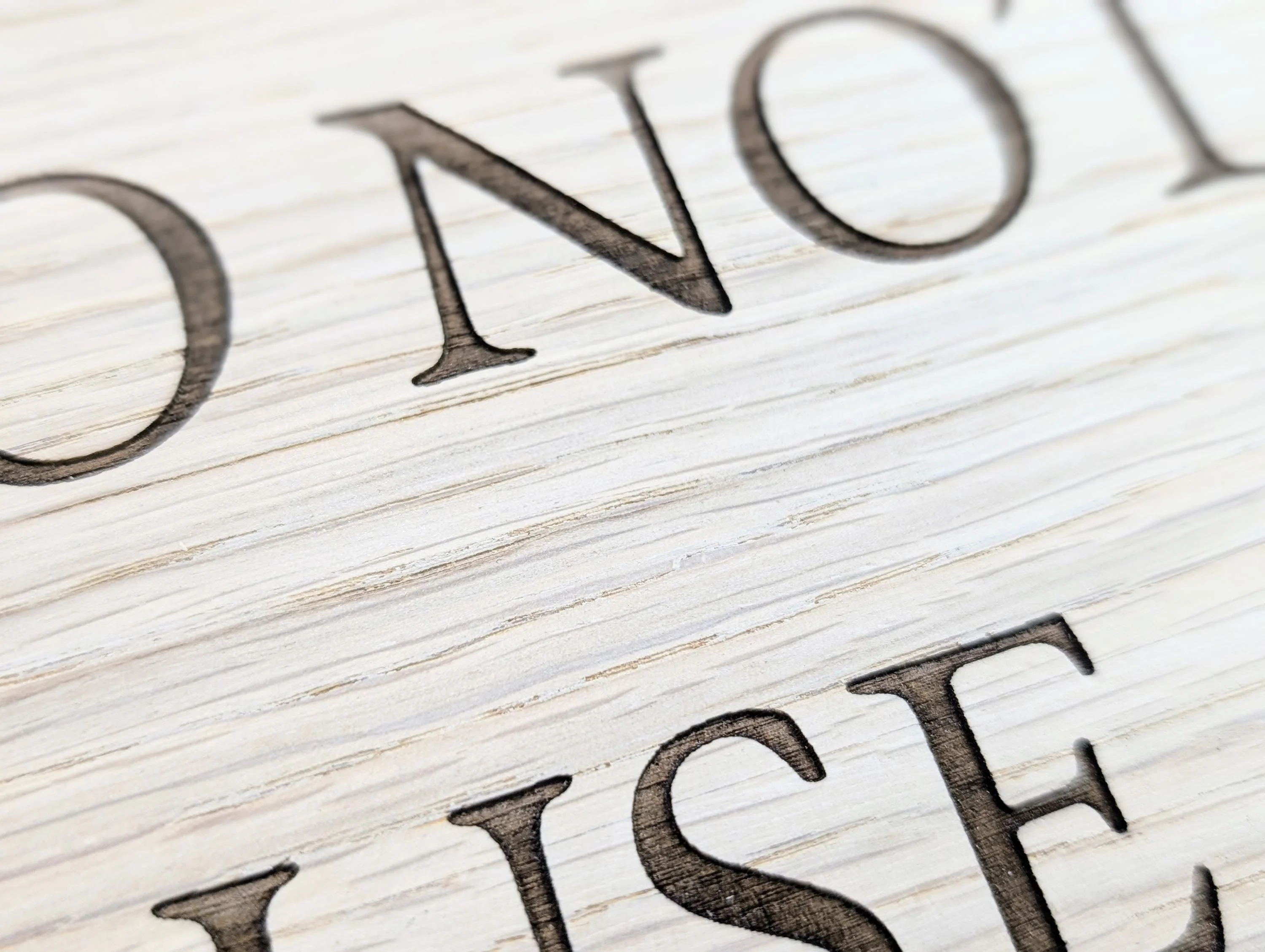 Please Do Not Use | Personalised Wooden Signs - Custom Text, Freestanding with Removable Base, XL Size, Table Signage Extra Large - Image 9