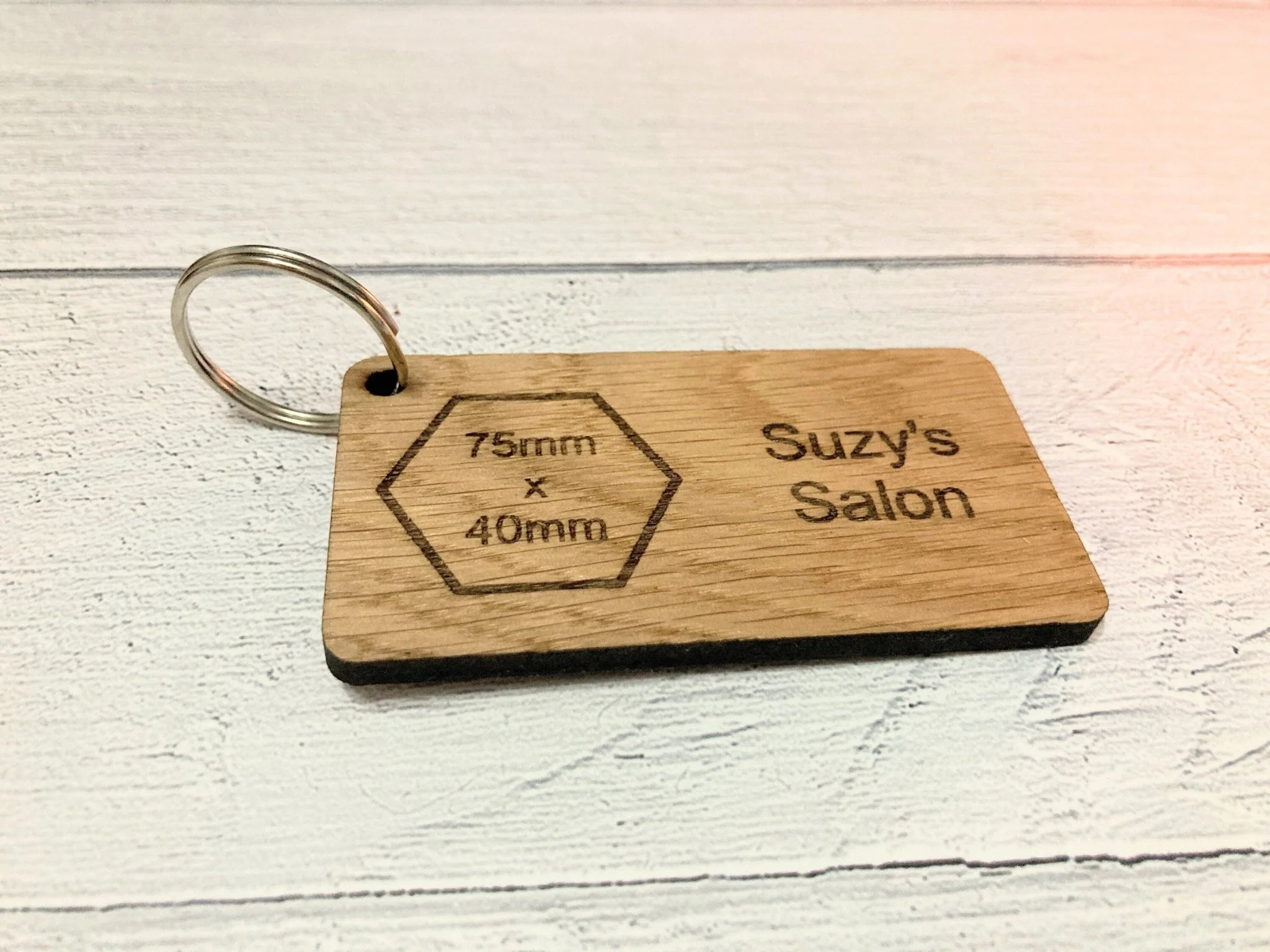 Premium Personalised Logo Keyrings - Crafted from Oak Wood | Various Sizes Available | Hotel Keyring, Business Keyring - Image 7