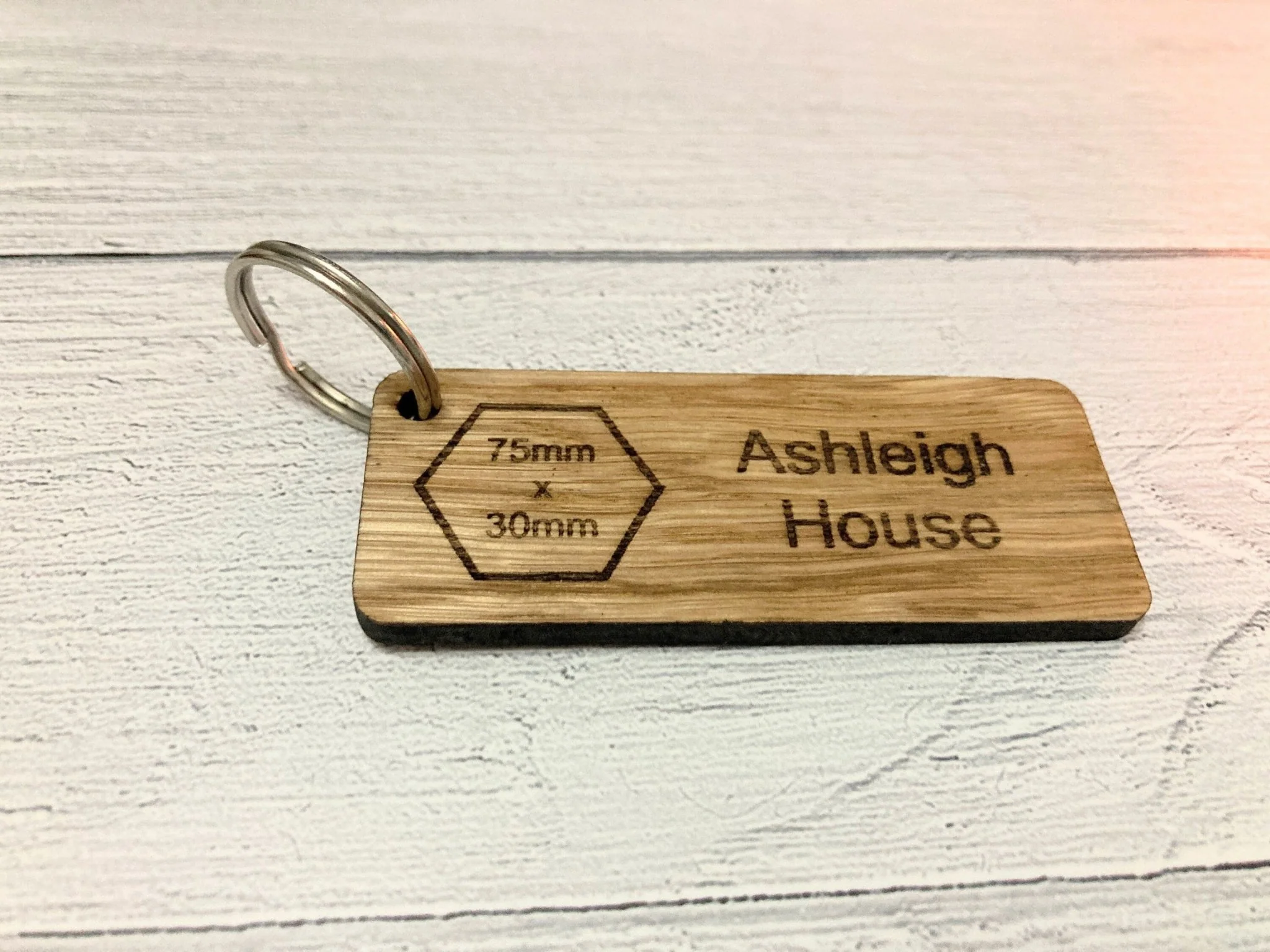 Premium Personalised Logo Keyrings - Crafted from Oak Wood | Various Sizes Available | Hotel Keyring, Business Keyring - Image 9
