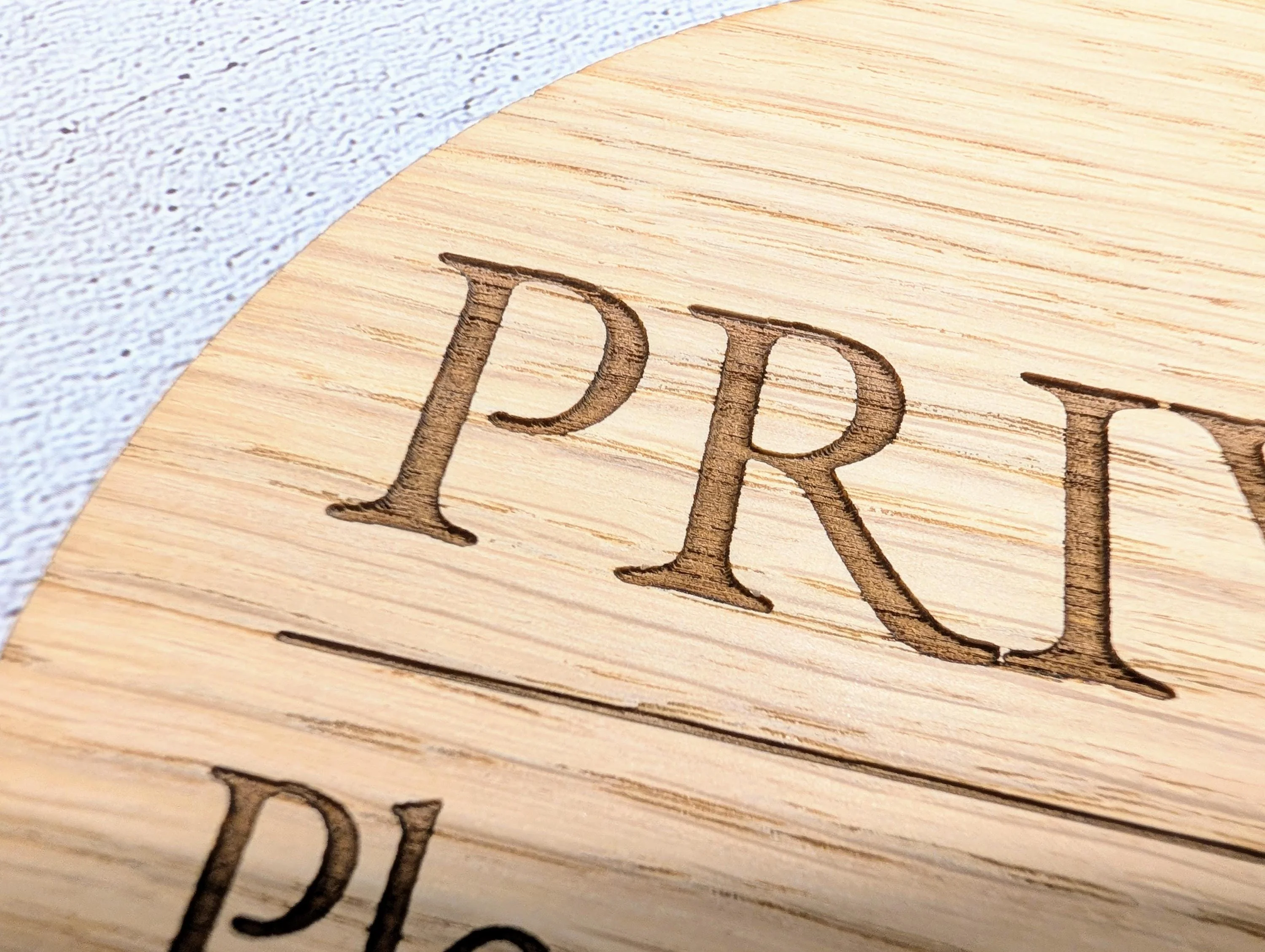 Private Do Not Enter Sign – Circular Oak Veneered Wooden Sign for Business, BnB or Home, Indoor Use Only, Handmade in Wales, Plastic-Free - Image 9
