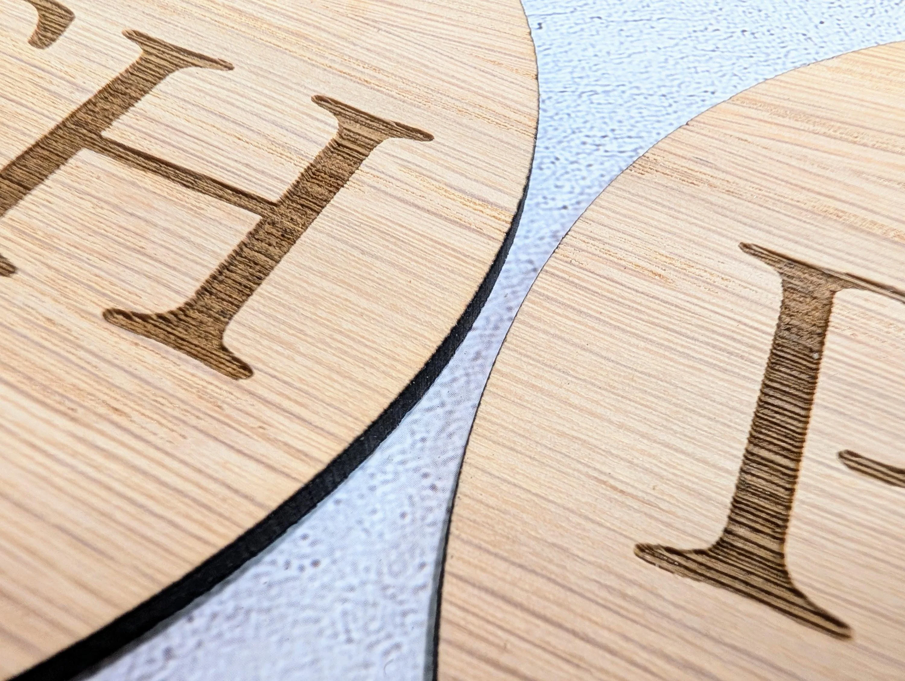 PUSH & PULL Door Sign Set – Circular Oak Veneered Wooden Signs for Entryways, Eco Friendly, Handmade in Wales, 2 Sizes Available - Image 7