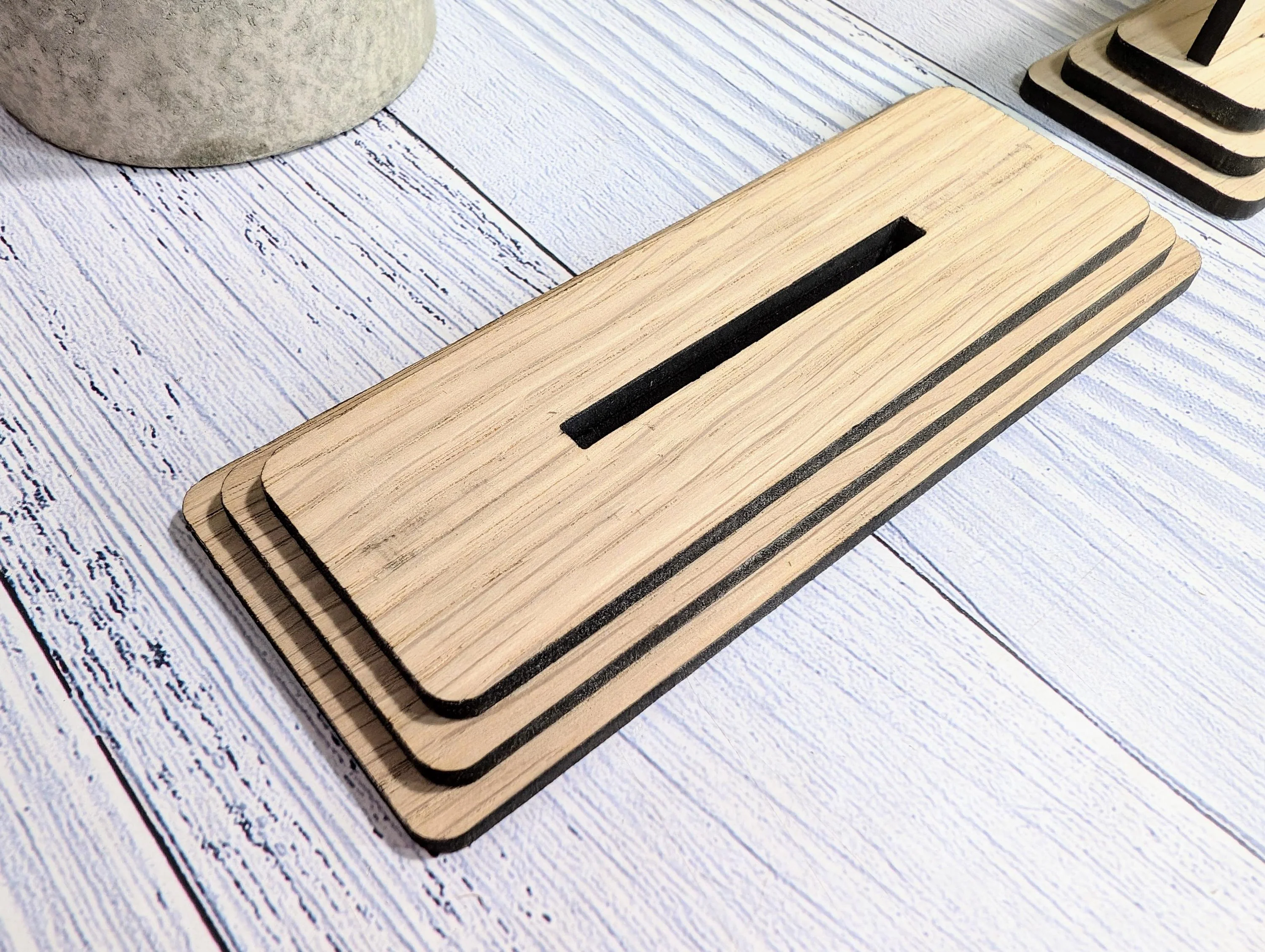 QR Code AND NFC 'Follow Us on Social Media', Tap or Scan Link, Custom Wooden Table Sign, Personalised Logo & Social Media Link, 2 Sizes - Image 9