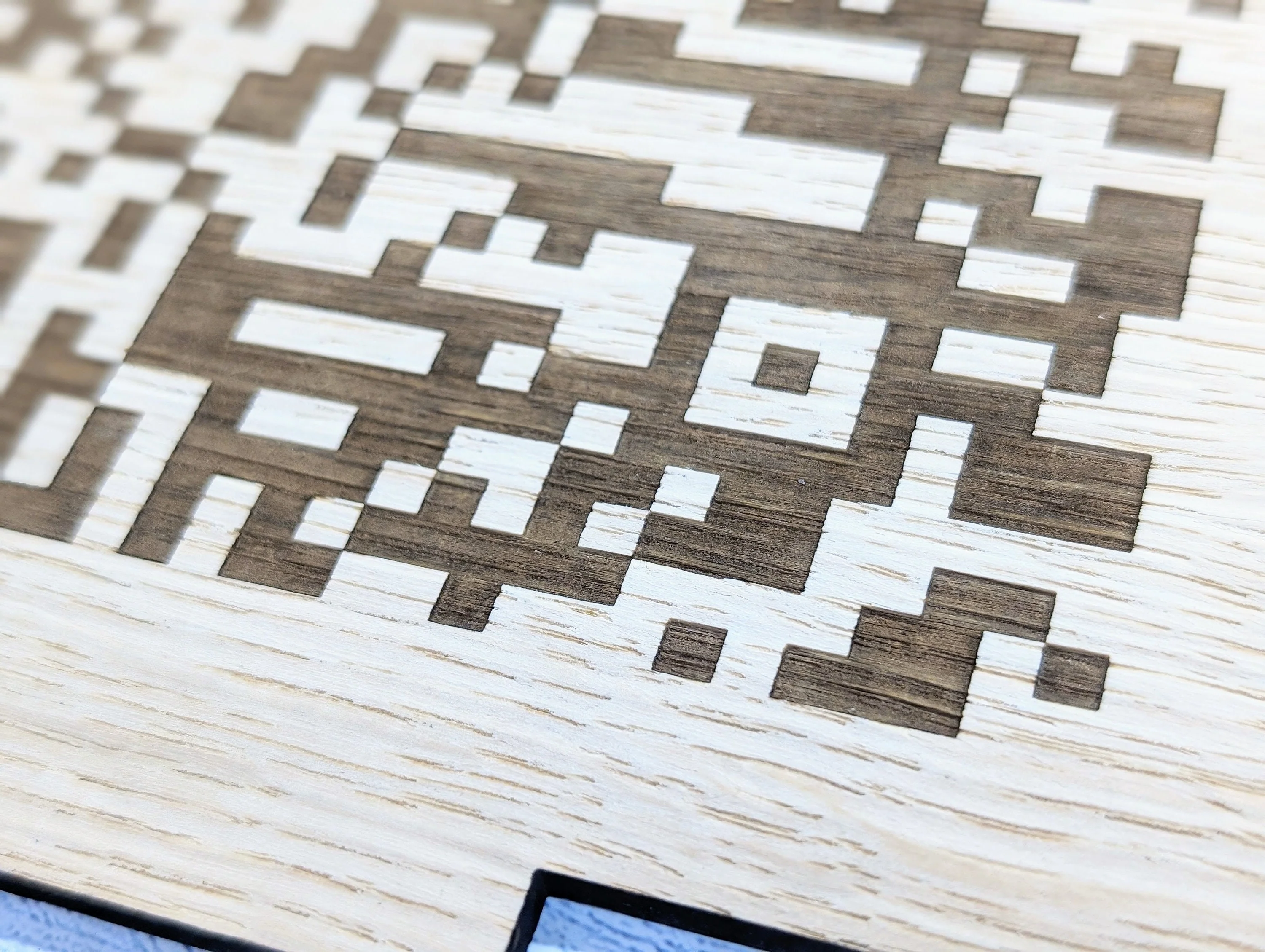QR Code 'Follow Us on Instagram' Custom XL Wooden Table Sign, Personalised Logo & Social Media Link, Eco-Friendly, Business Use, Extra Large - Image 6