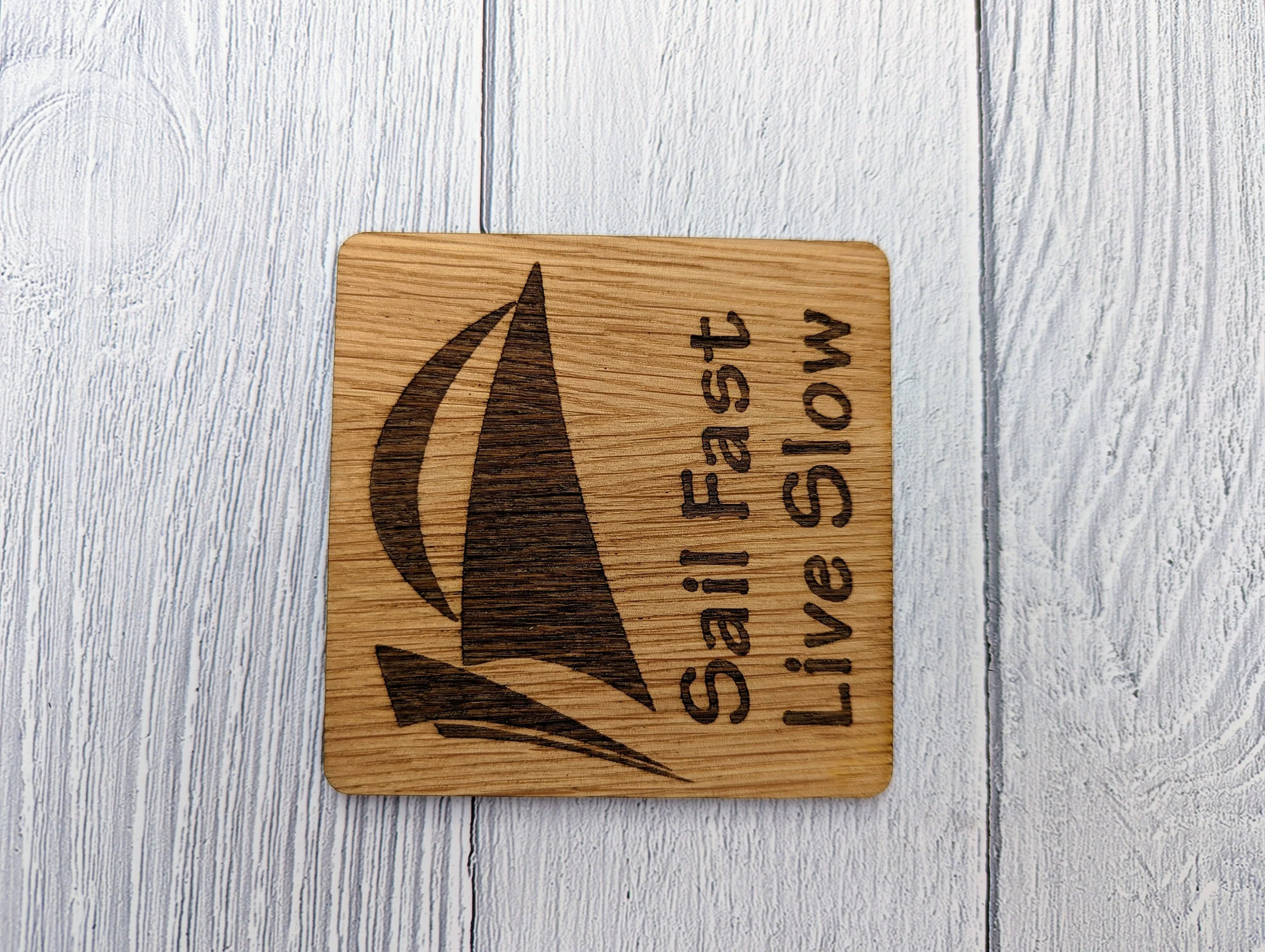 Sailing Coasters, Choice of Sailing Slogan, Pack of 6 Coasters - Image 3