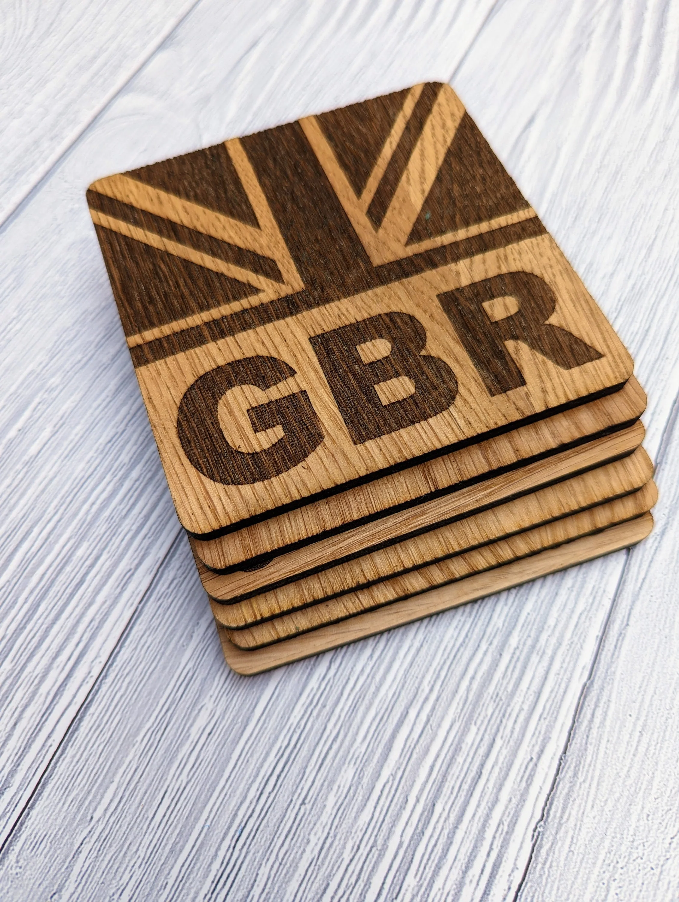 Set of 6 Union Jack Sailing Coasters - Nautical Home Decor - Image 7