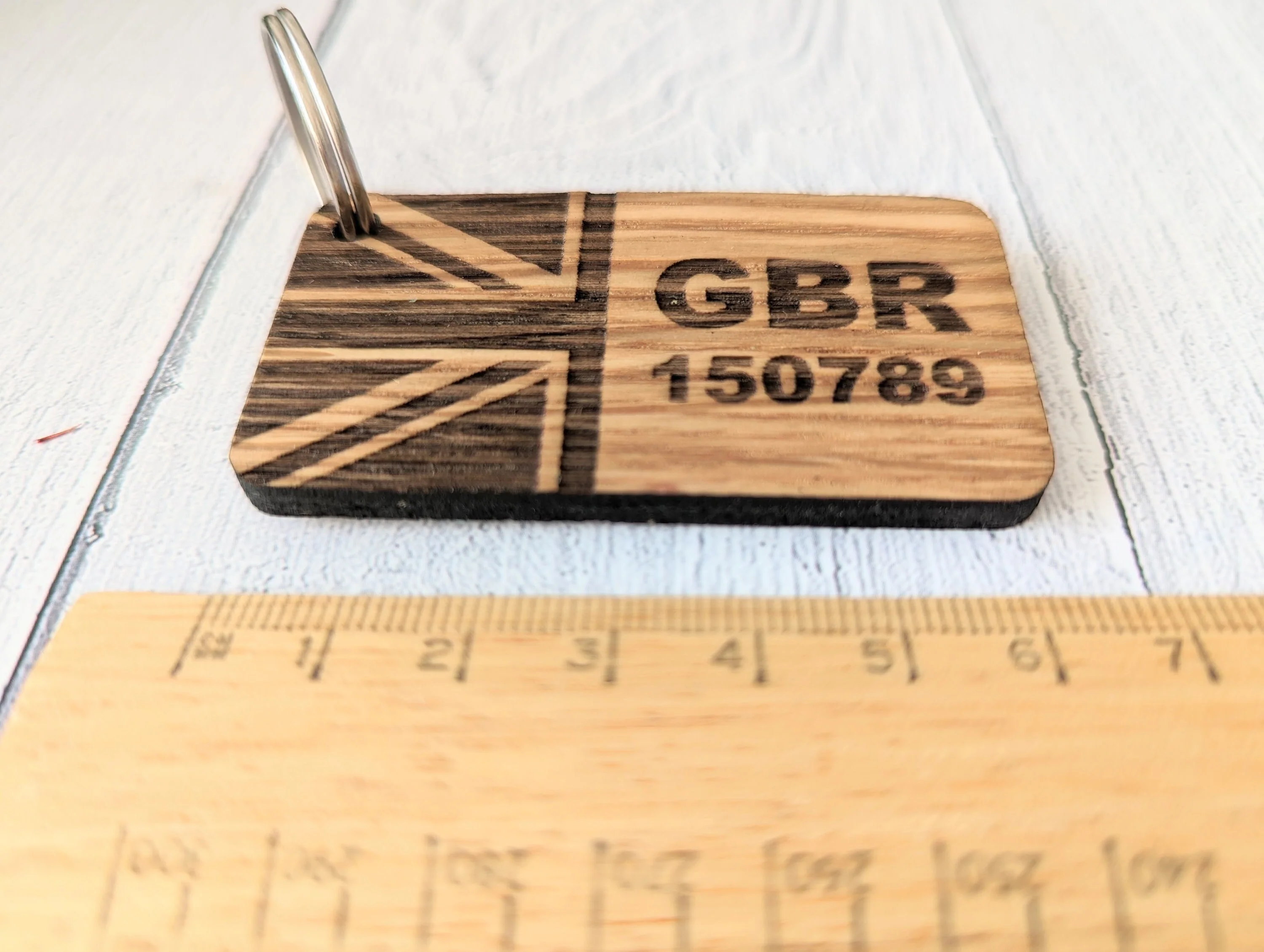Sailing Keyrings, Personalised With Sail Number, Sailing Gift, Oak - Image 10