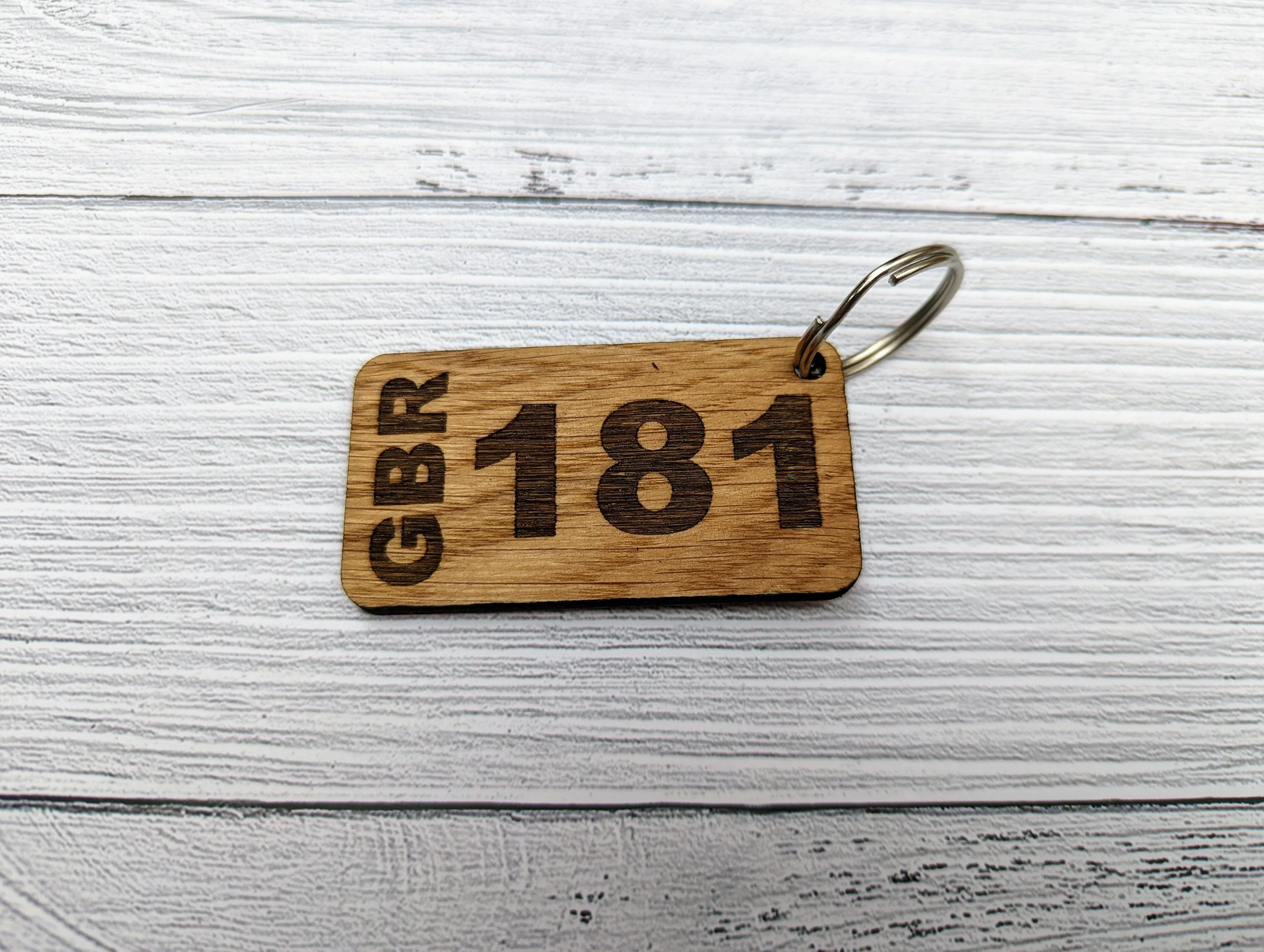Sailing Keyrings, Personalised With Sail Number, Sailing Gift, Oak - Image 4
