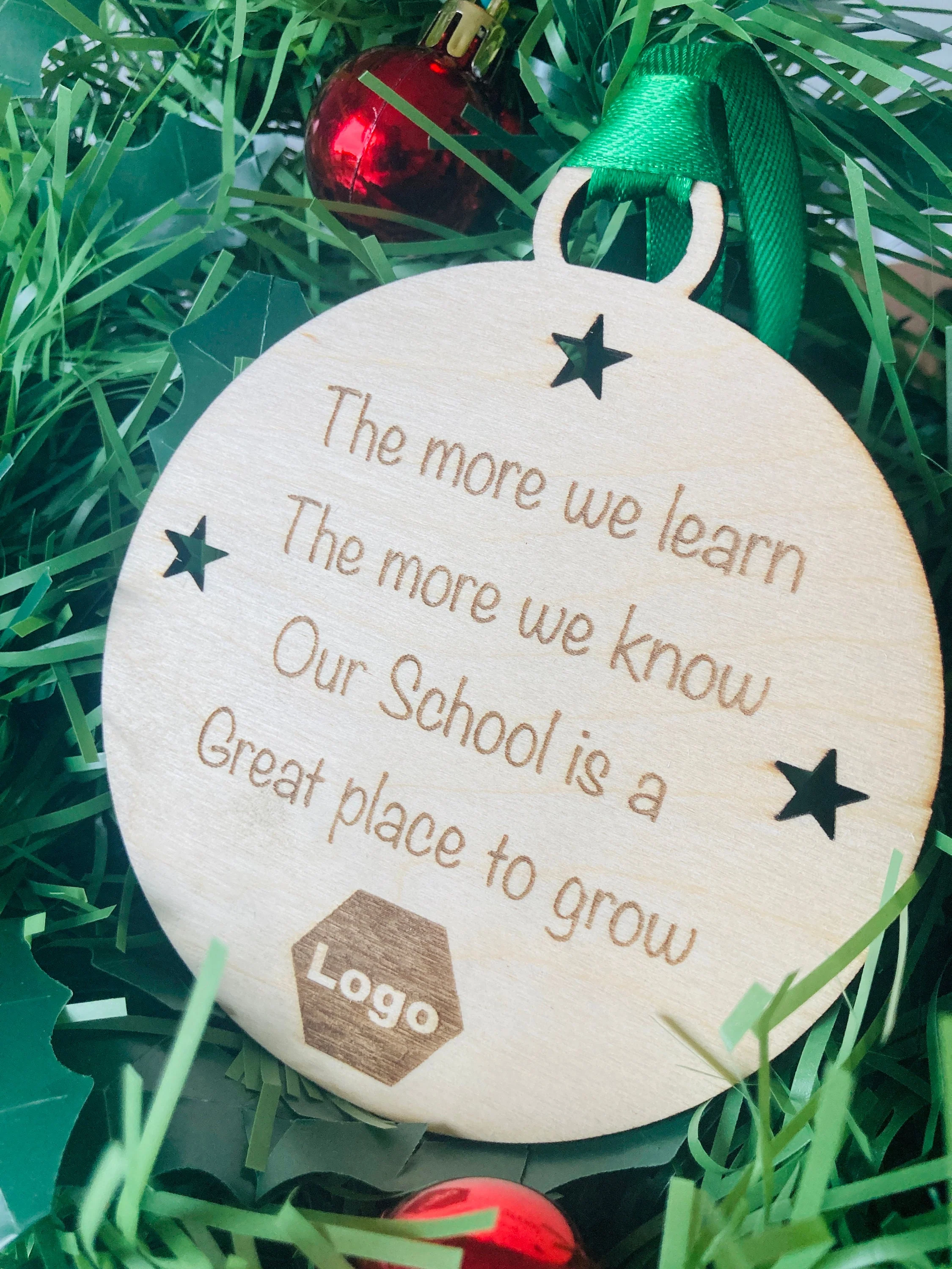 School Christmas Baubles, Gifts From Teacher | Personalised Teacher Gifts | School gifts - Image 5