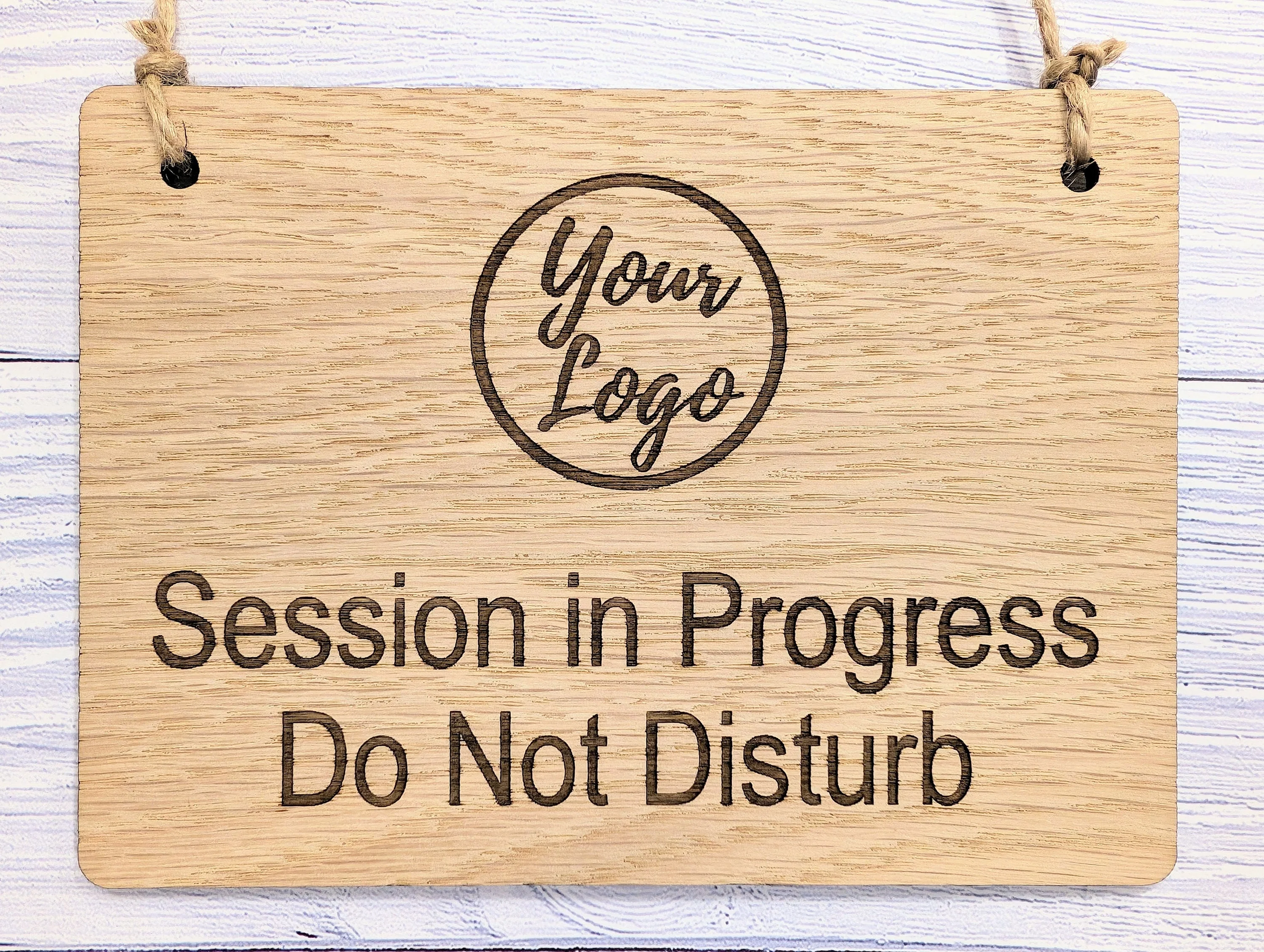 Session in Progress, Do Not Disturb Sign- Oak Door Sign, Handcrafted in Wales, Peaceful Decor, Available in 4 Sizes - Image 7
