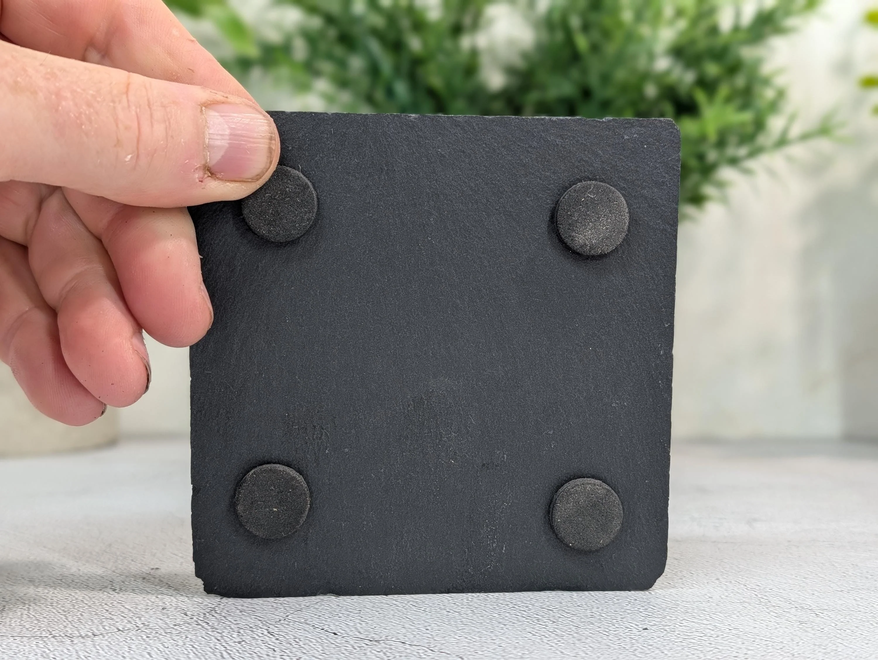 Social Media Slate Coaster – Engraved QR Code Business Promo, Follow Us Coaster, Handmade in Wales, Plastic-Free Packaging - Image 3