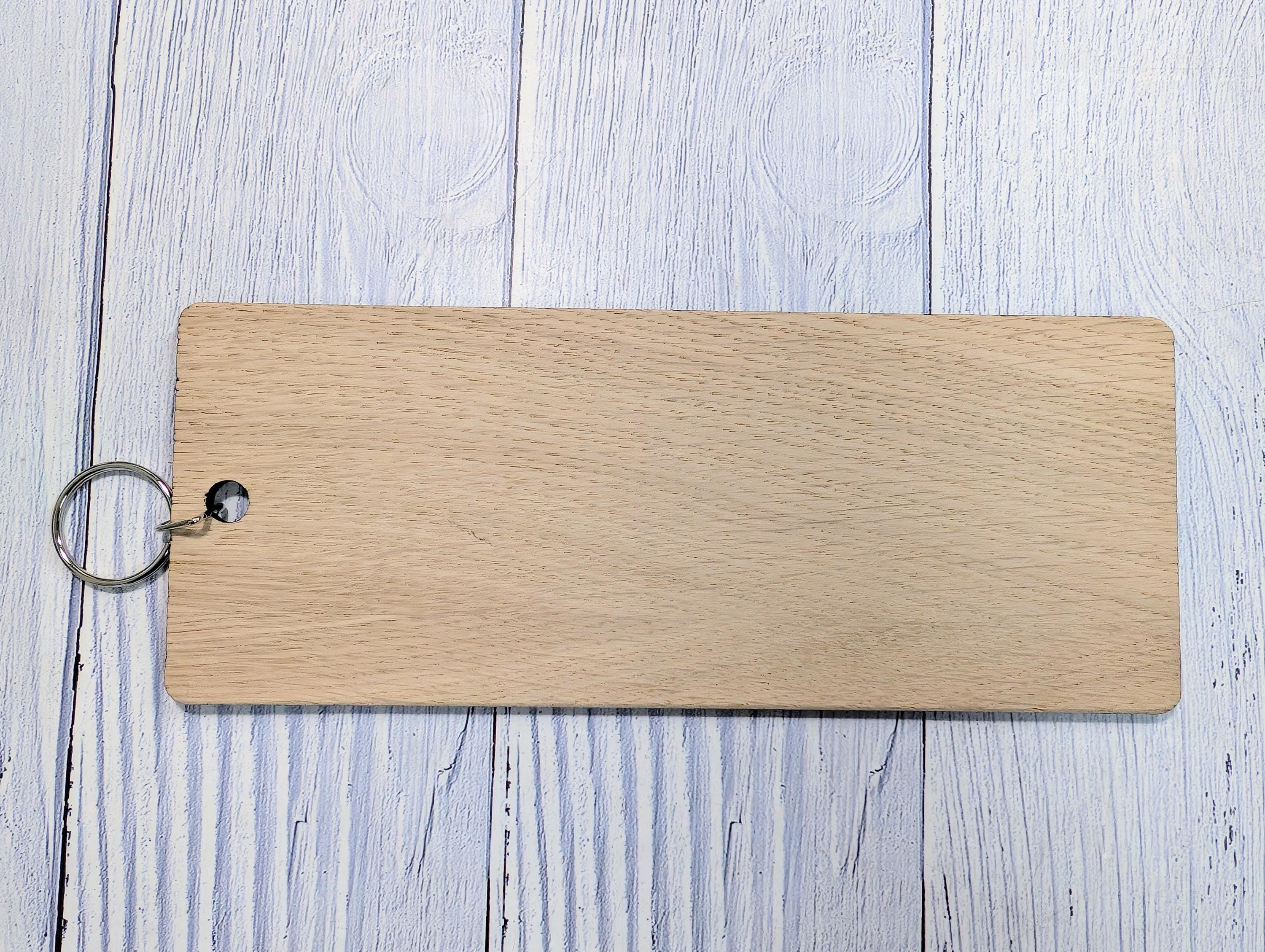 Spare Key Wooden Keyring – Extra Large 200x80mm Oak Veneer – Handmade in Wales, Eco Friendly Tag for Home, Guest or Holiday Let - Image 6