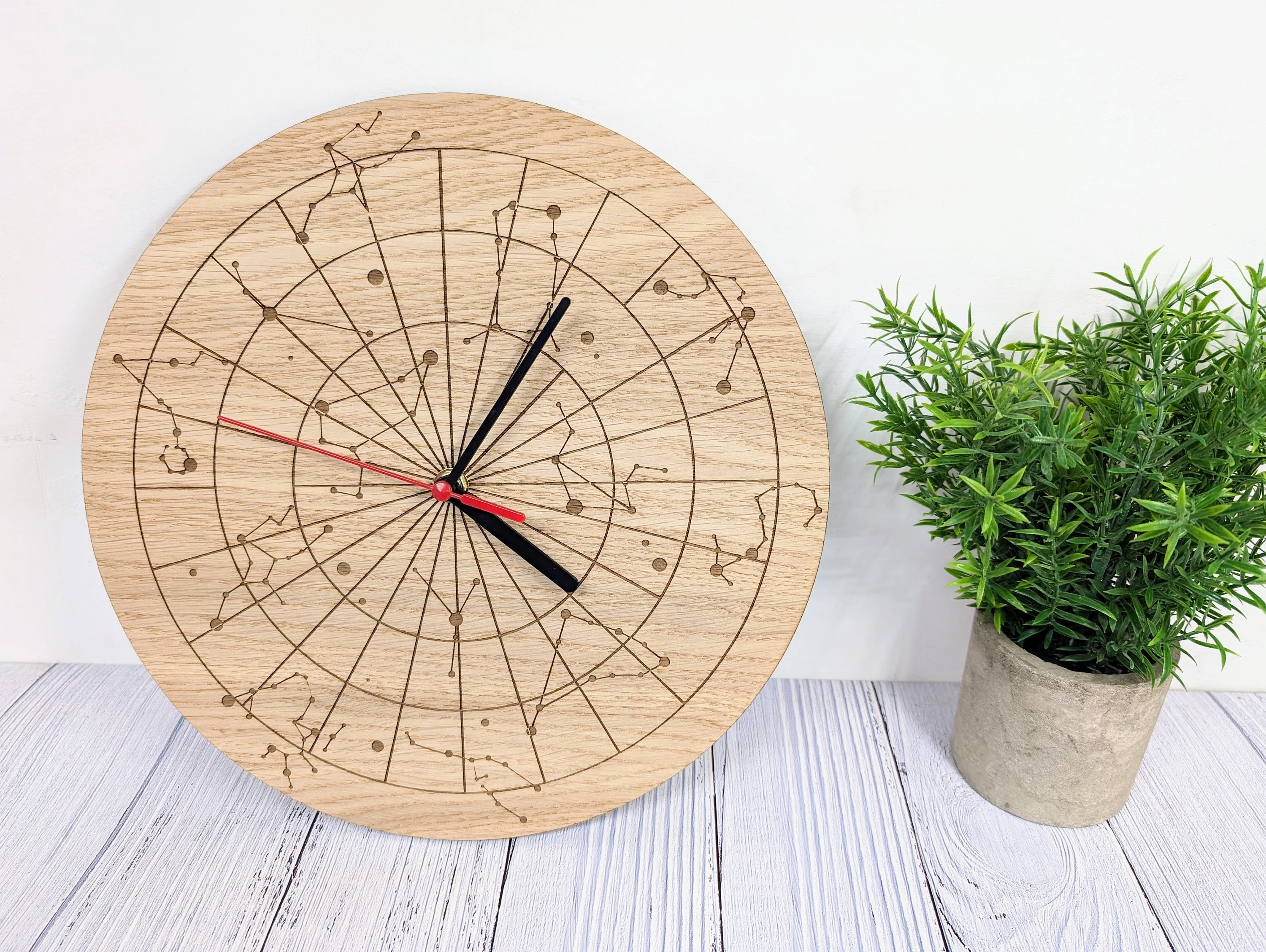 Starry Sky Constellation Wooden Clock - Astronomical Clock - Image 5