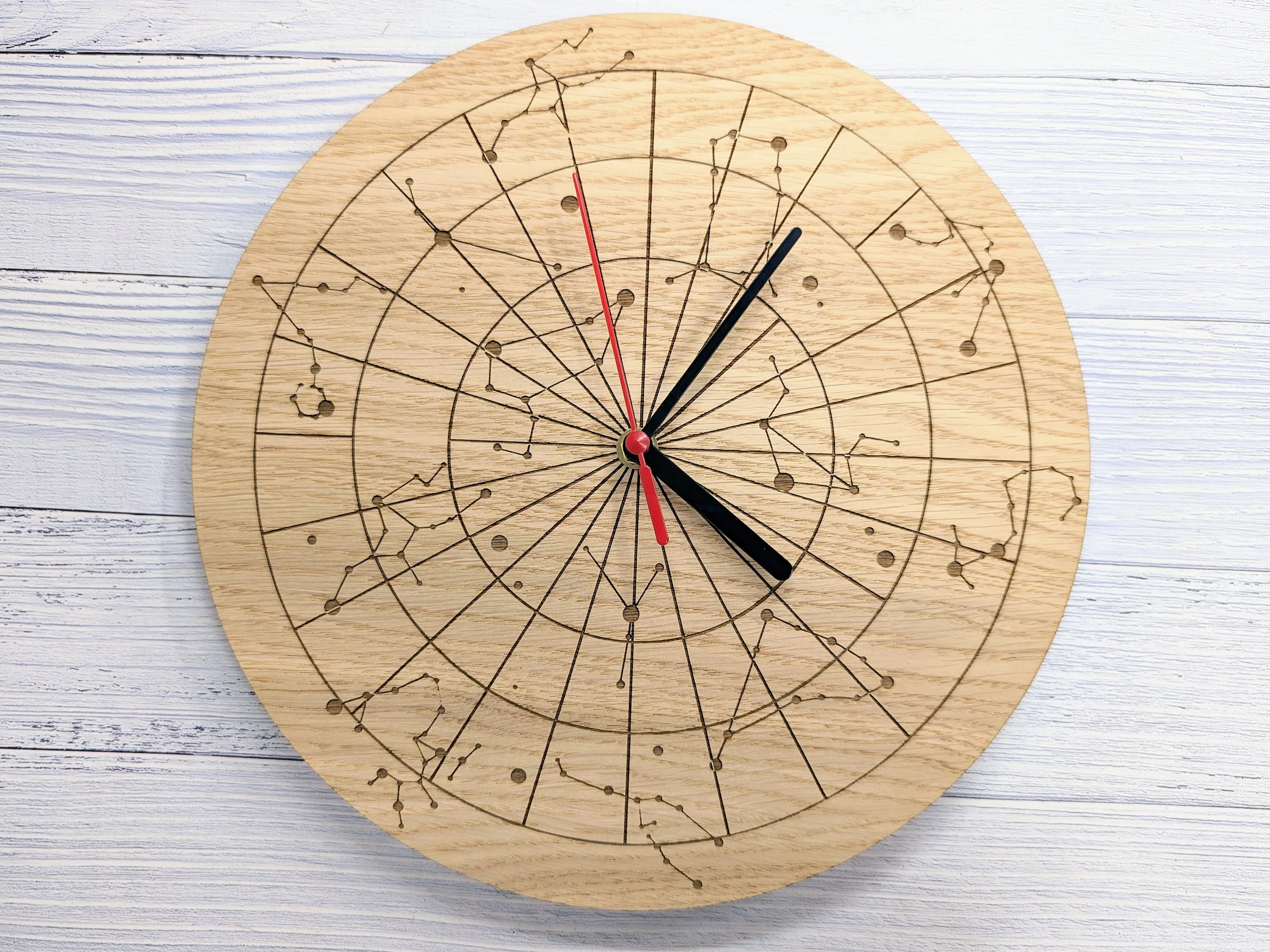 Starry Sky Constellation Wooden Clock - Astronomical Clock - Image 9