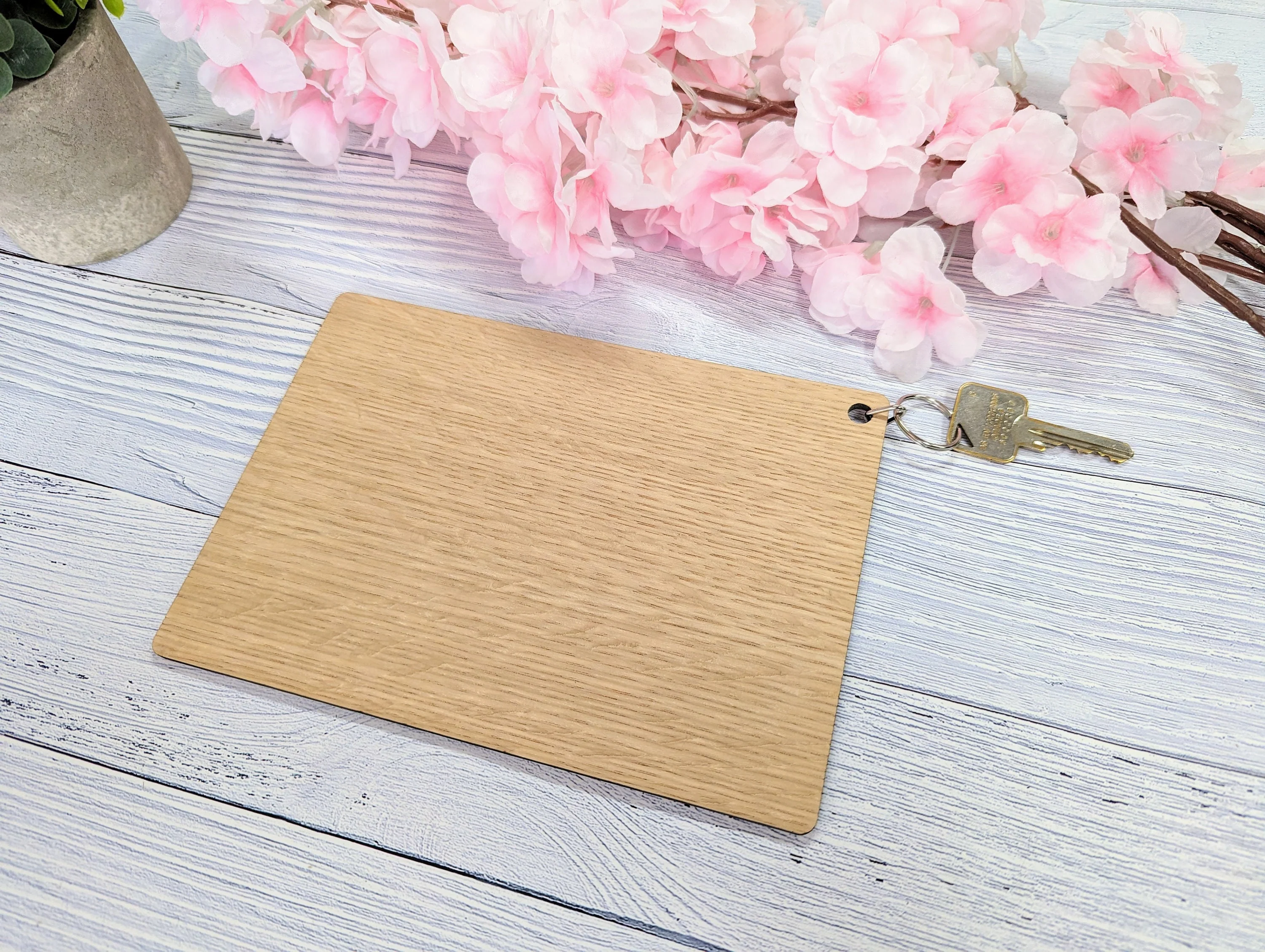 Supersized A4 Wooden Keyring - 297x210mm - Personalise with Any Text - Ideal for Special Occasions or Unique Gifts - Image 5