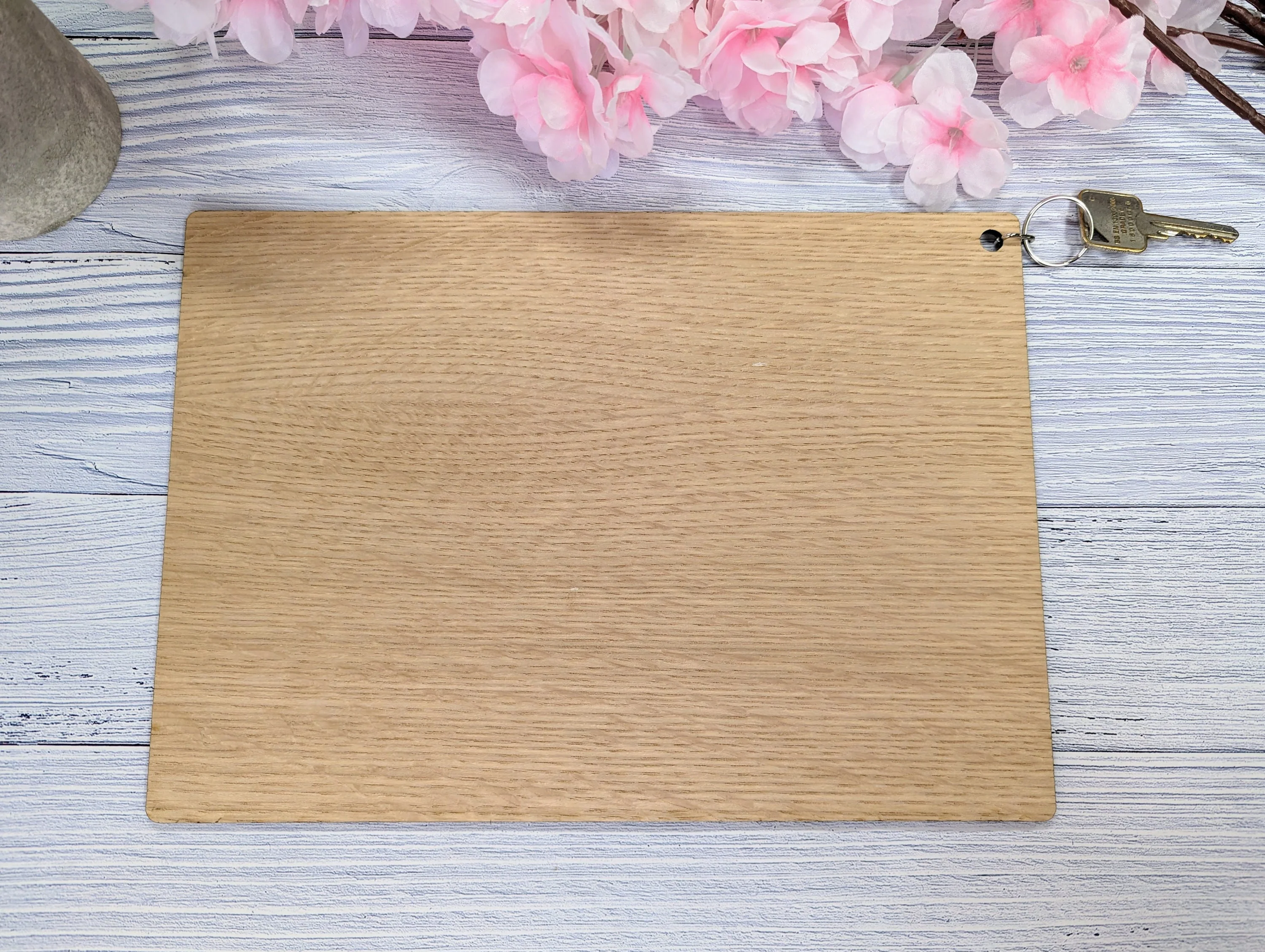 Supersized A4 Wooden Keyring - 297x210mm - Personalise with Any Text - Ideal for Special Occasions or Unique Gifts - Image 9
