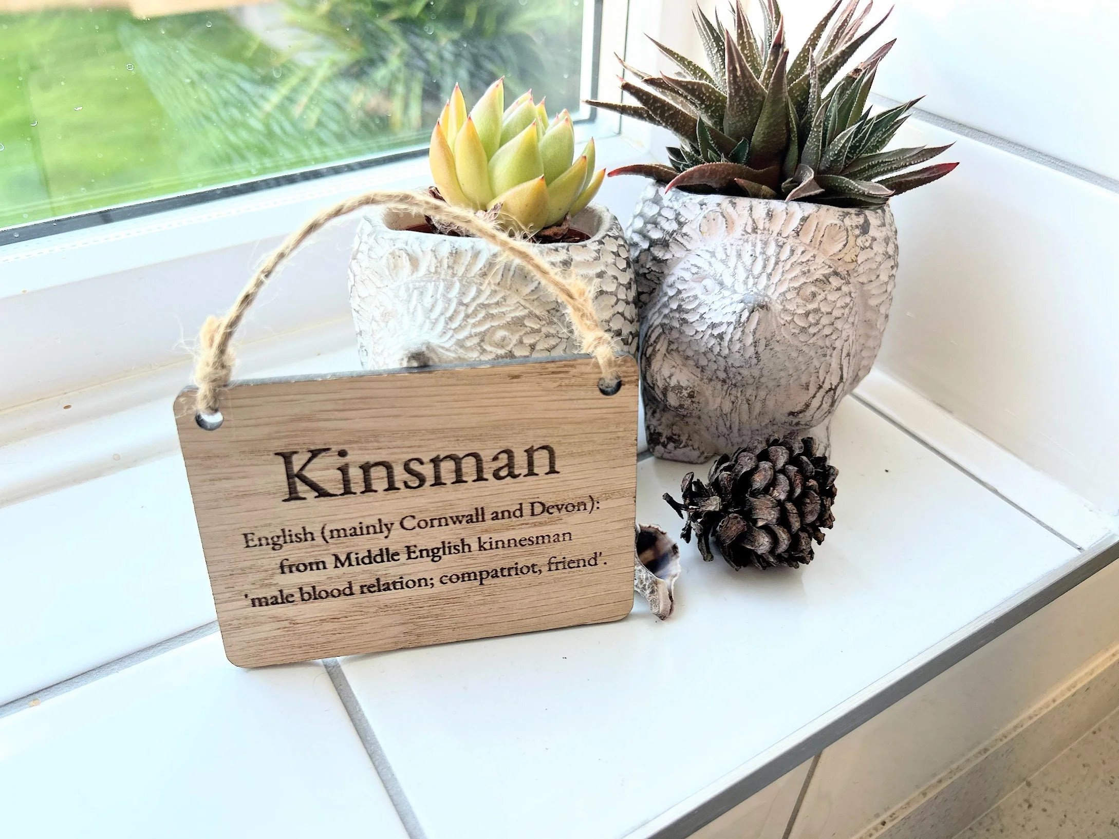 Surname Meaning and Origin Wooden Sign | Wooden Hanging Sign | Surname gift - Image 3