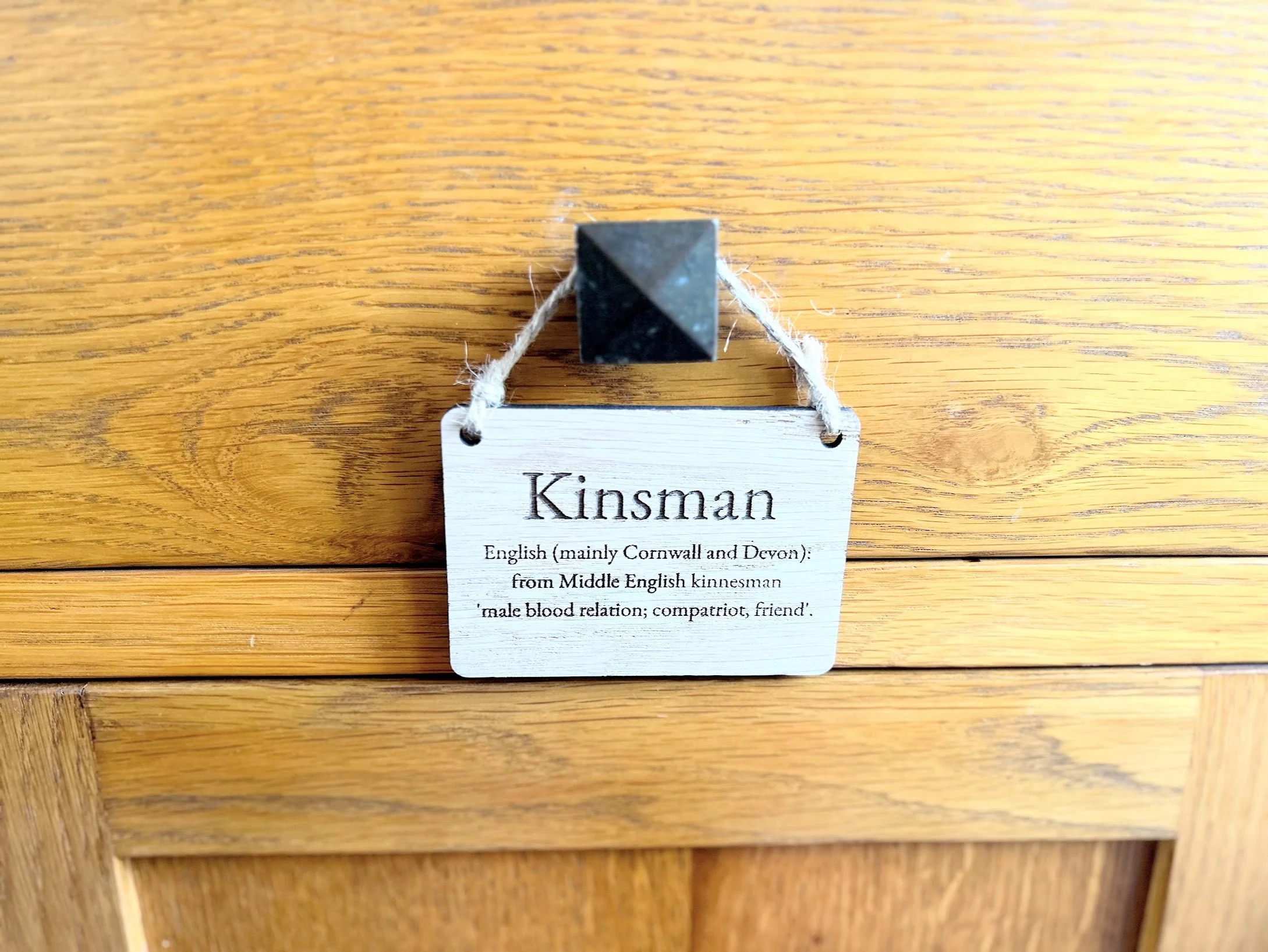 Surname Meaning and Origin Wooden Sign | Wooden Hanging Sign | Surname gift - Image 5