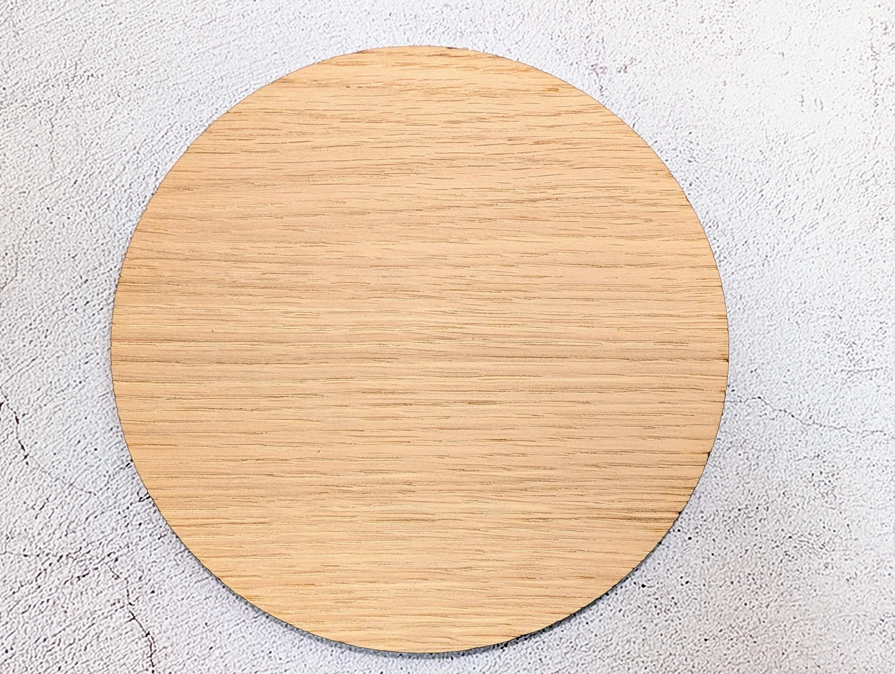 Toilet Door Sign – Circular Oak Veneered Wooden Bathroom Sign, Indoor Use Only, Handmade in Wales, Plastic-Free Packaging, 2 Sizes - Image 9