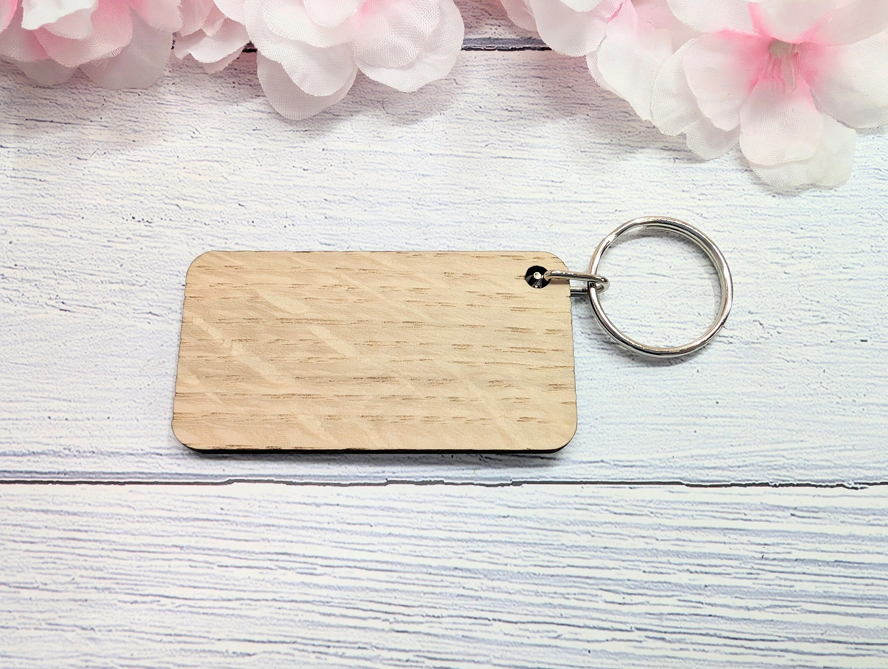 Touch Wood Oak Veneer Keyring - 65x35mm, Superstition Gift | Crafted in Wales, Unique Keepsake, Perfect for Superstitious Folk, Eco-Friendly - Image 5