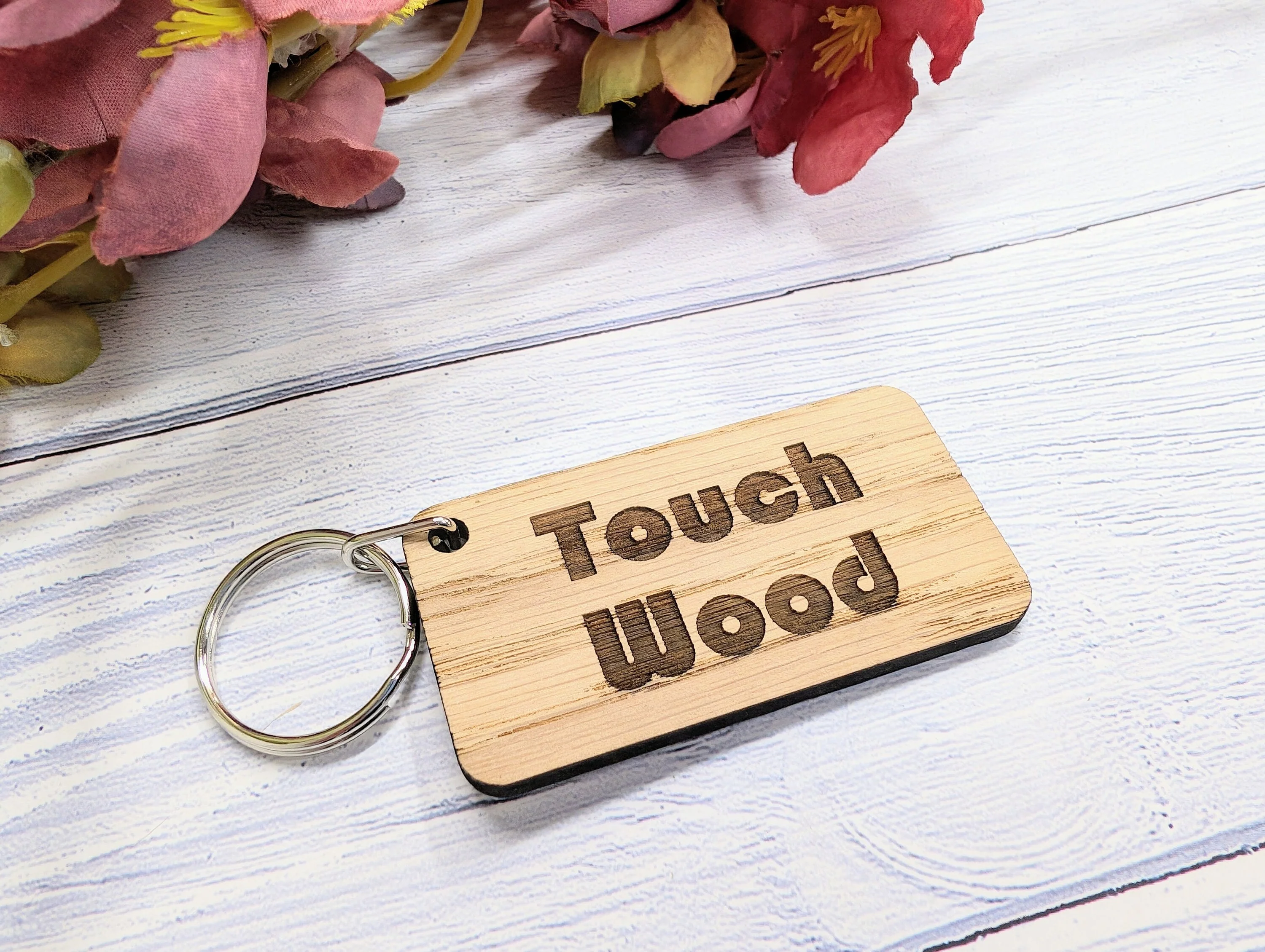Touch Wood Oak Veneer Keyring - 65x35mm, Superstition Gift | Crafted in Wales, Unique Keepsake, Perfect for Superstitious Folk, Eco-Friendly - Image 7
