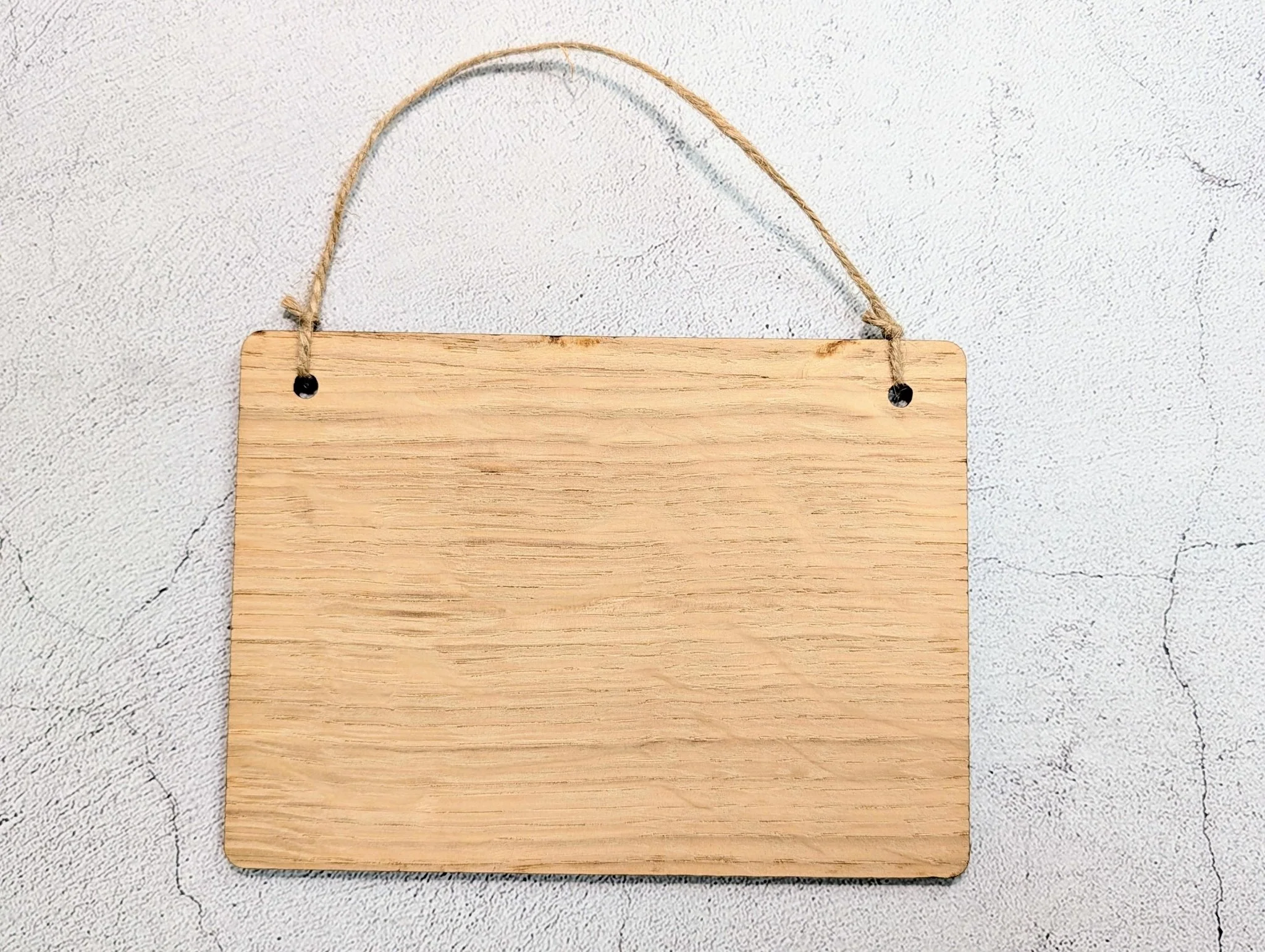 Uneven Surface Take Care Sign – Oak Veneered Wooden Hanging Sign, Personalised Text Option, Handmade in Wales, Eco Packaging - 4 Sizes - Image 10