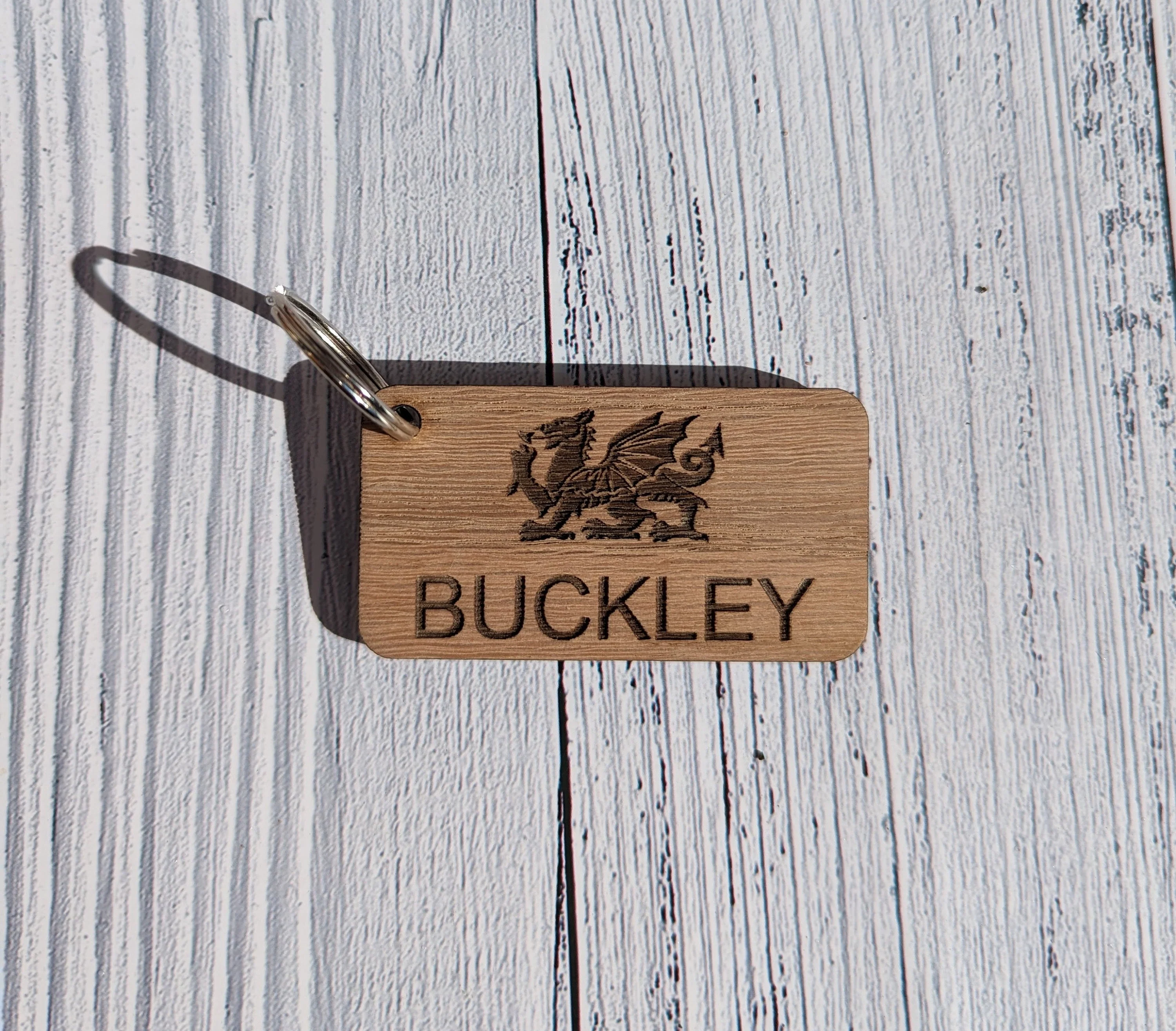 Personalised Patriotic Welsh Keyrings with Welsh Dragon and Phrases - Image 6