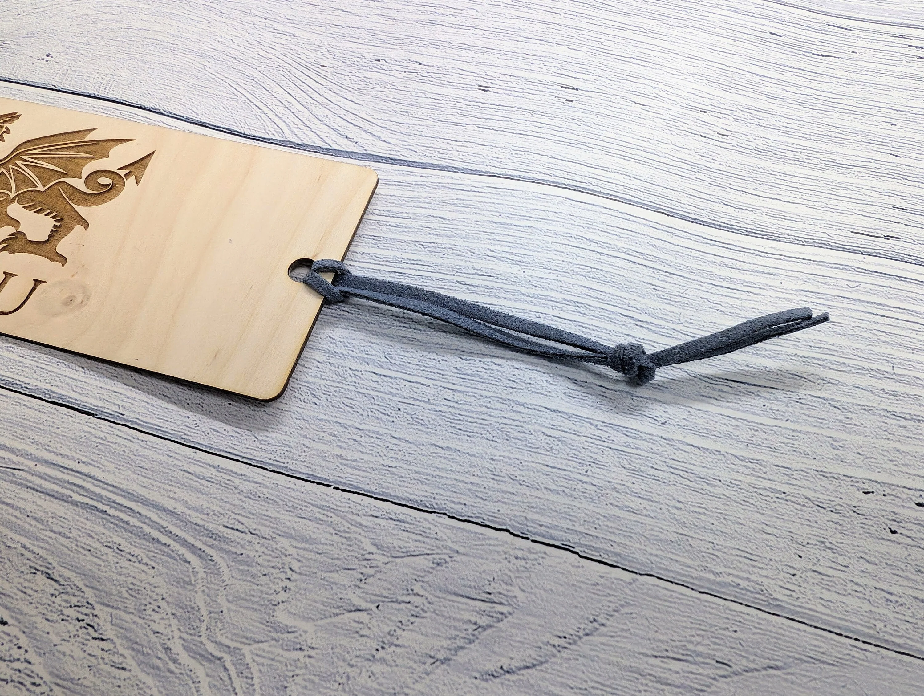 Welsh Dragon Cymru Engraved Wooden Bookmark - Image 6