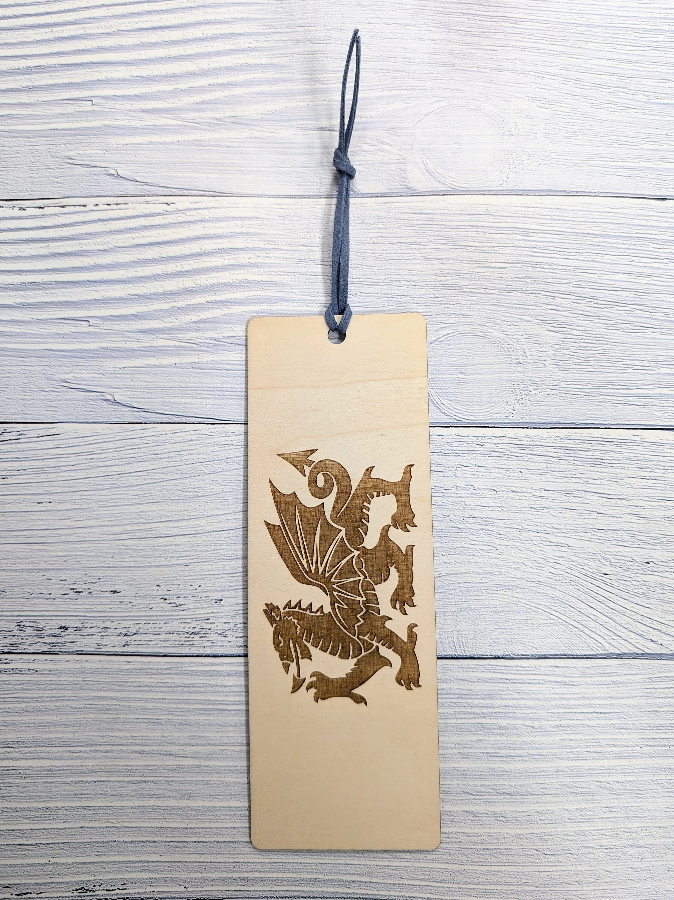 Welsh Dragon Engraved Wooden Bookmark - Image 7