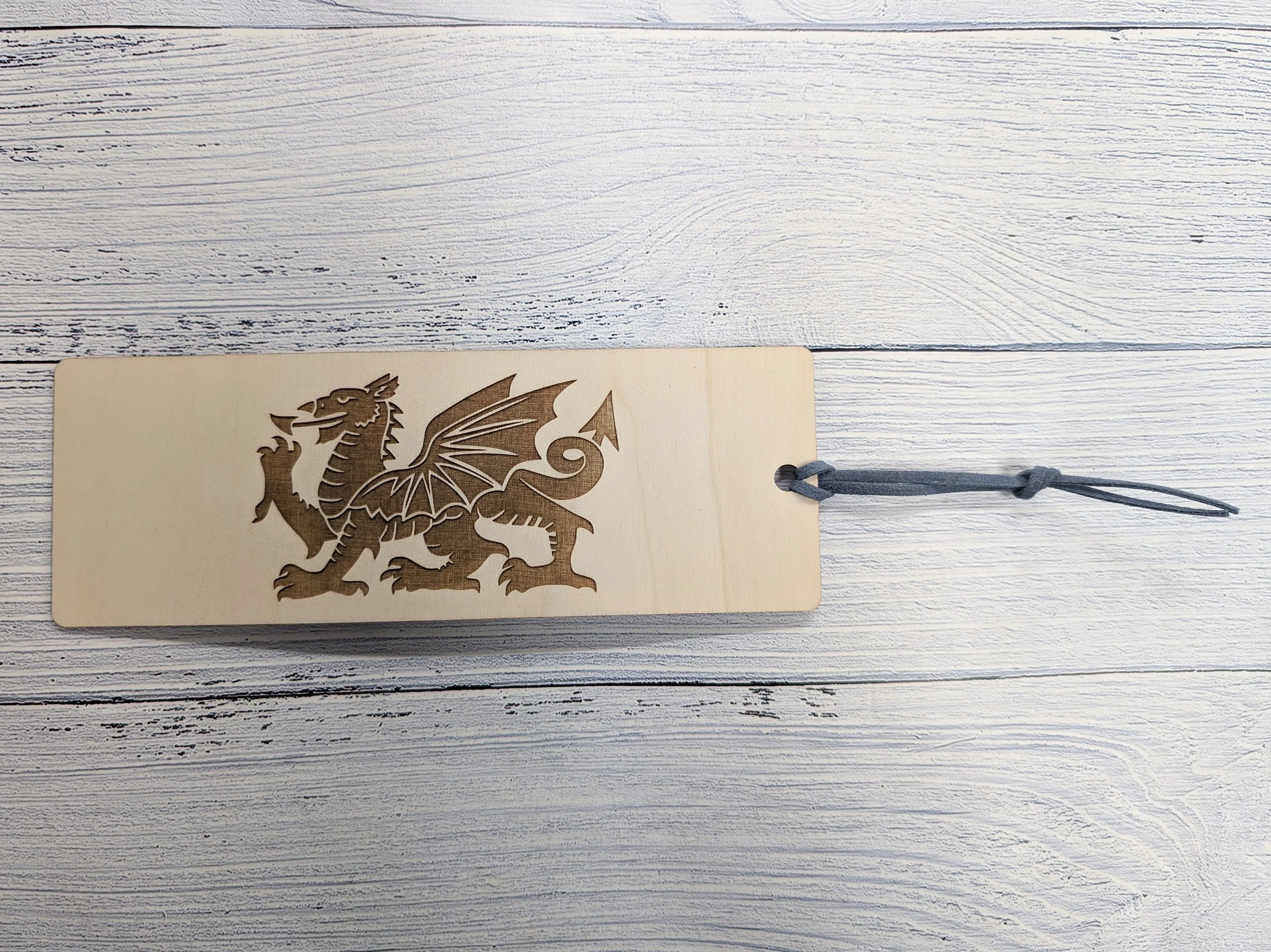 Welsh Dragon Engraved Wooden Bookmark - Image 8