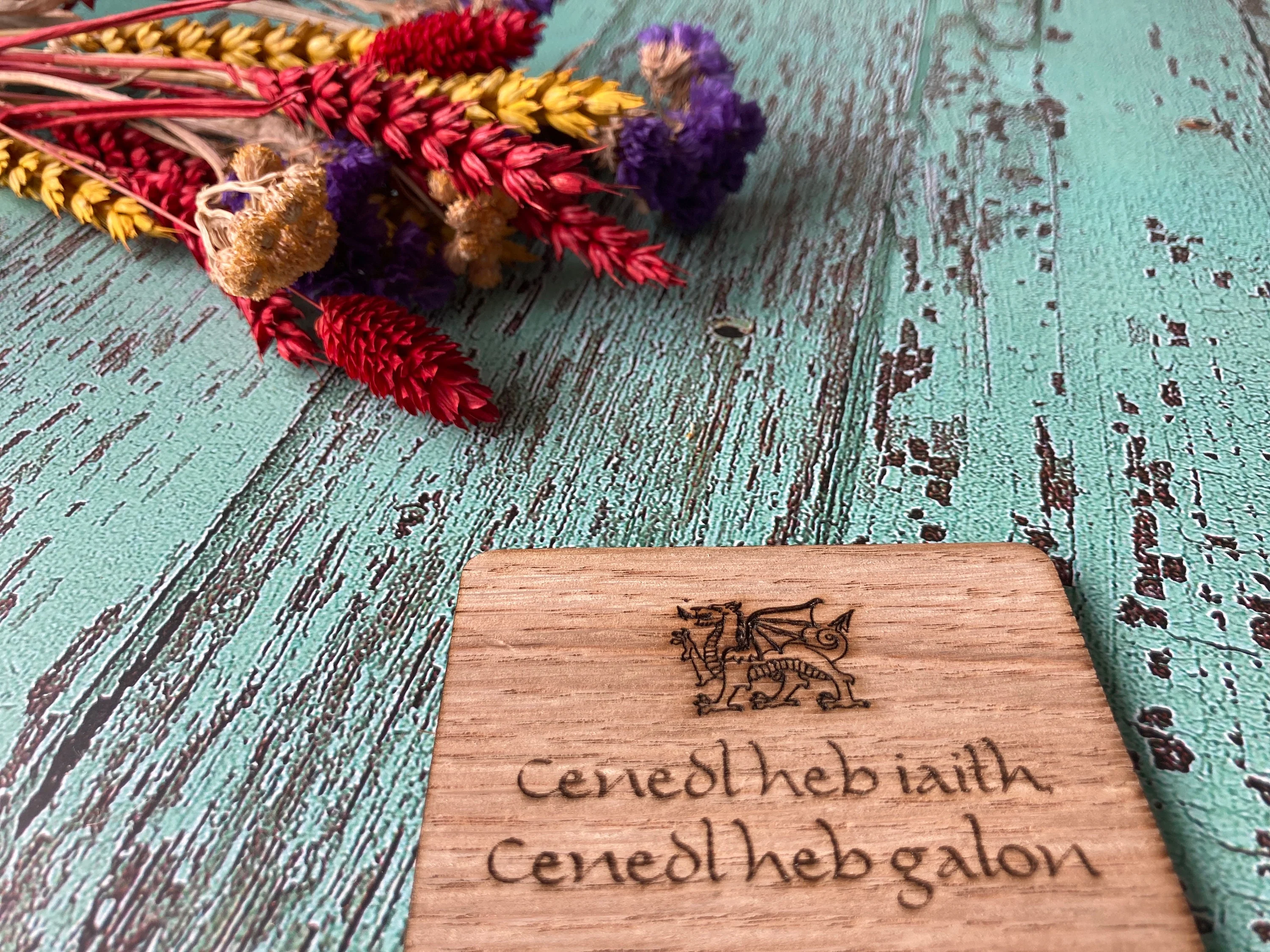 Welsh Keyrings | Welsh gift | Celtic Keyfobs | Oak Wood - Image 10
