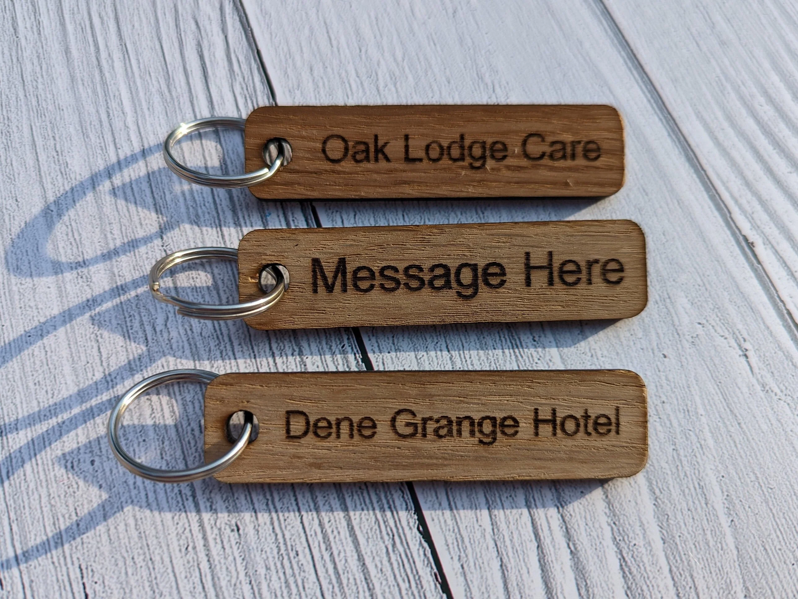 Welsh Keyrings | Welsh gift | Celtic Keyfobs | Oak Wood - Image 3