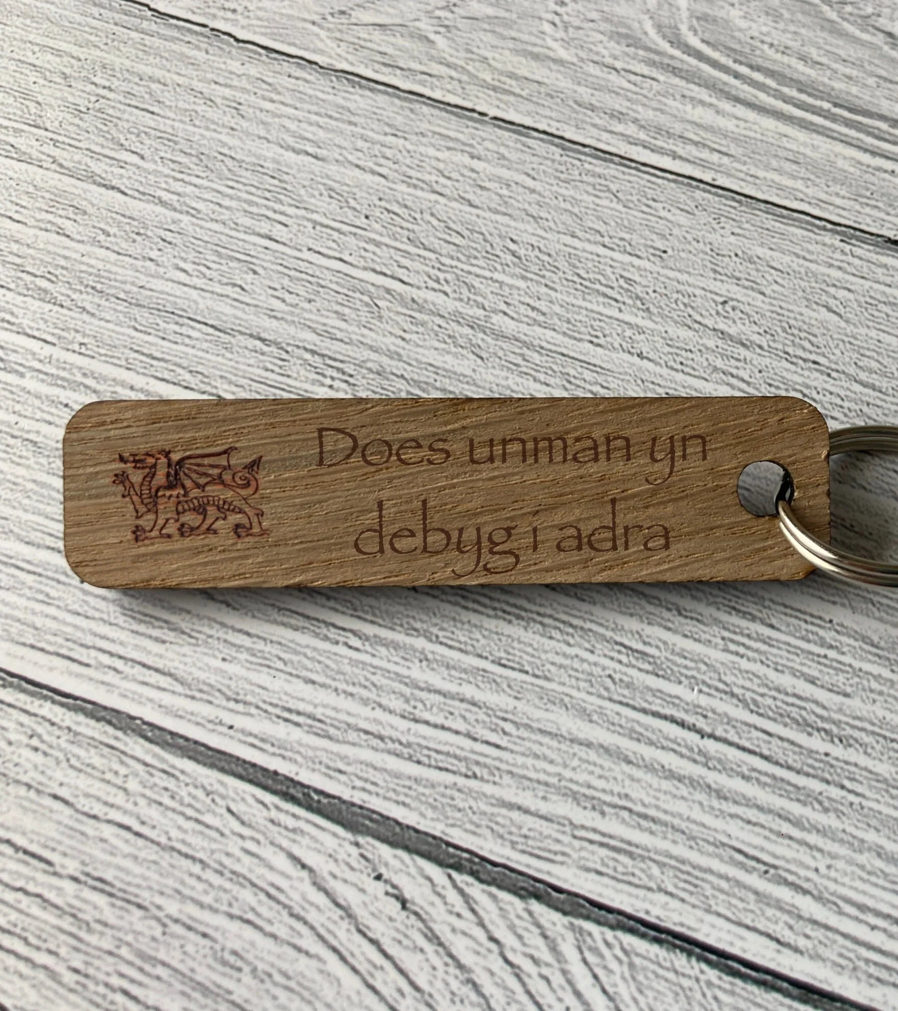 Welsh Keyrings | Welsh gift | Celtic Keyfobs | Oak Wood - Image 8