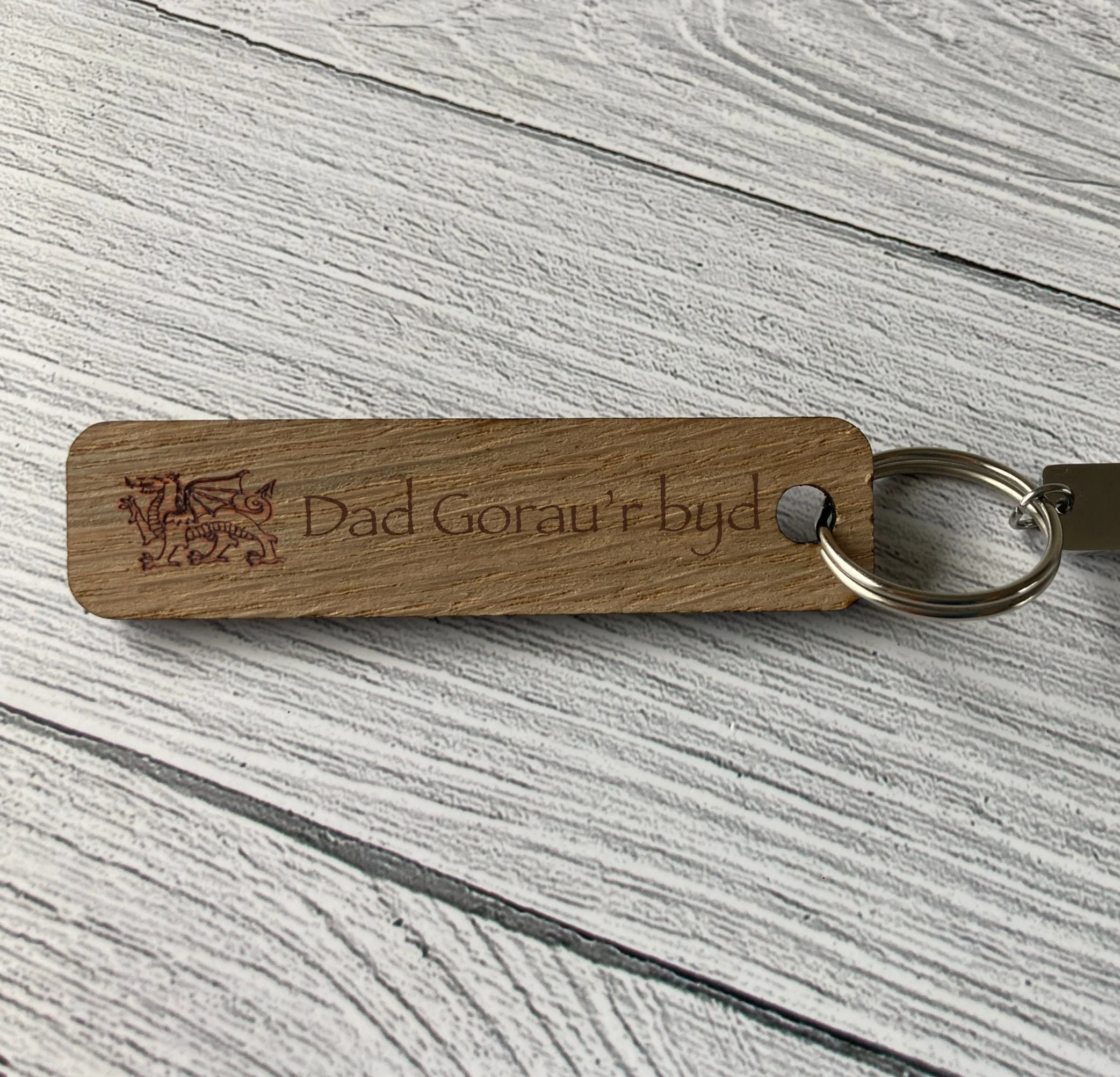 Welsh Keyrings | Welsh gift | Celtic Keyfobs | Oak Wood - Image 9