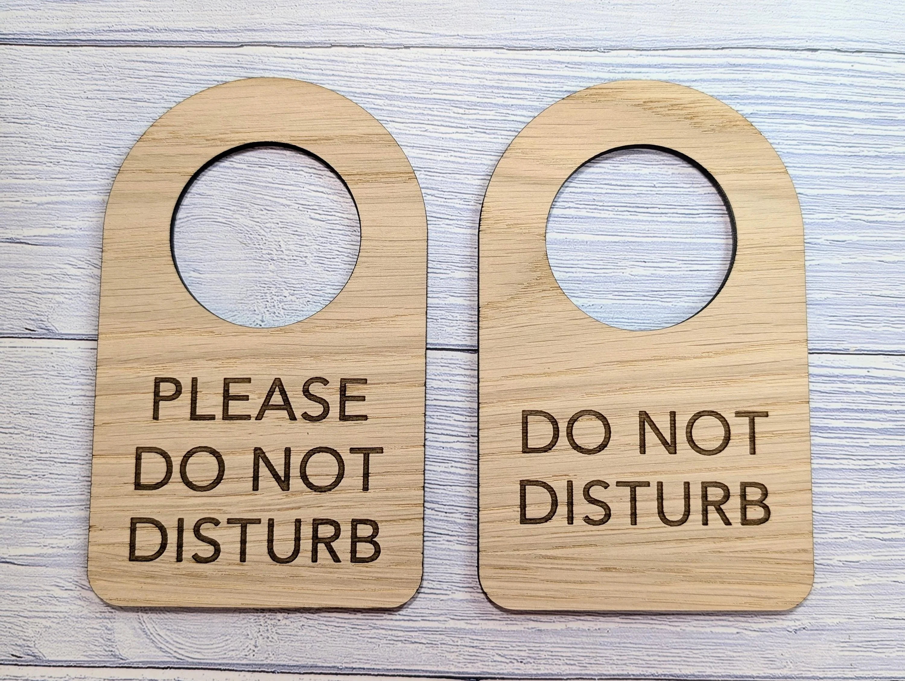Wooden Door Hanger – Choose "Do Not Disturb" or "Please Do Not Disturb", 89x144mm, Eco-Friendly Sign for Office, Meditation, or Study Room - Image 5