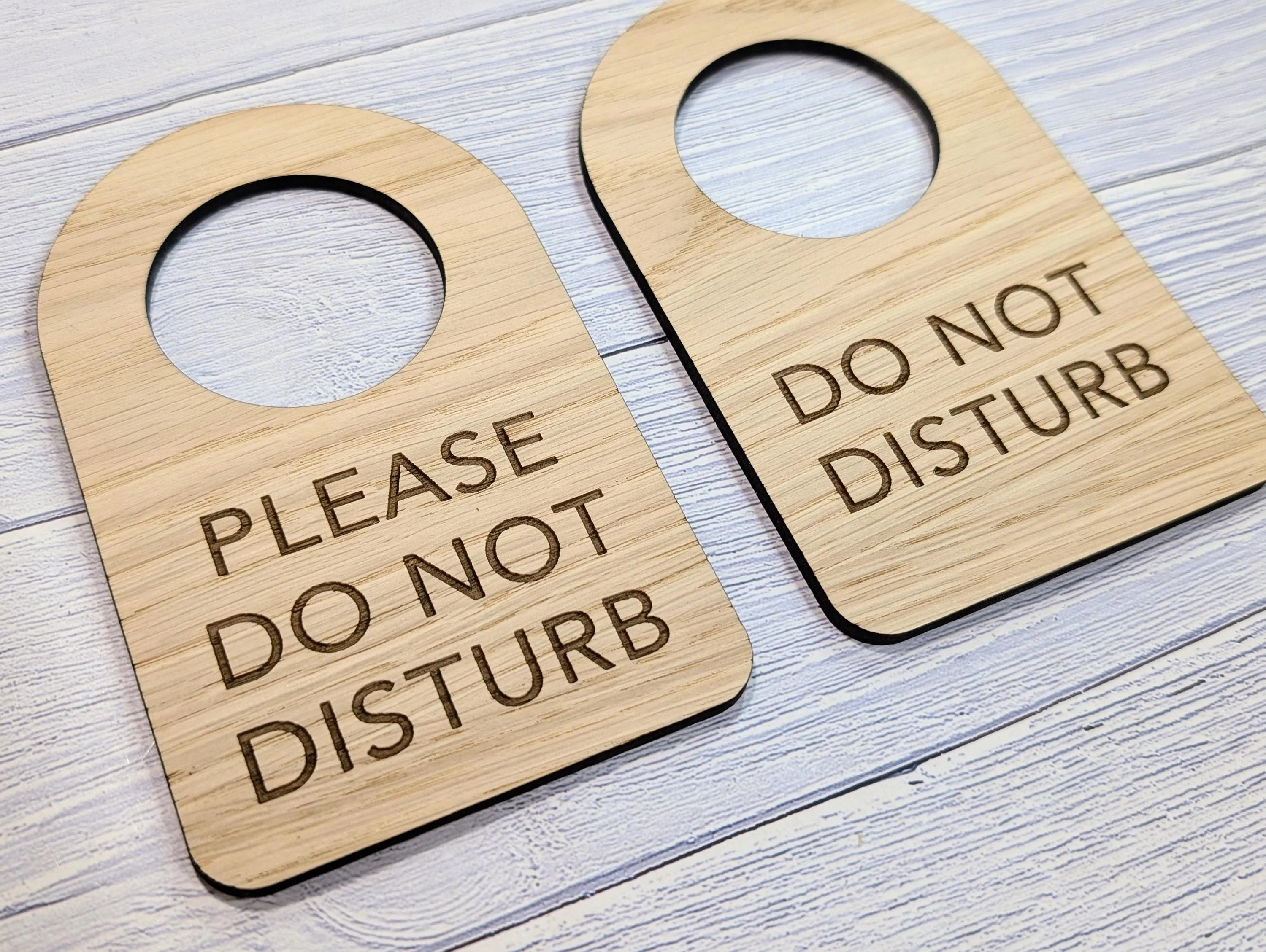 Wooden Door Hanger – Choose "Do Not Disturb" or "Please Do Not Disturb", 89x144mm, Eco-Friendly Sign for Office, Meditation, or Study Room - Image 6