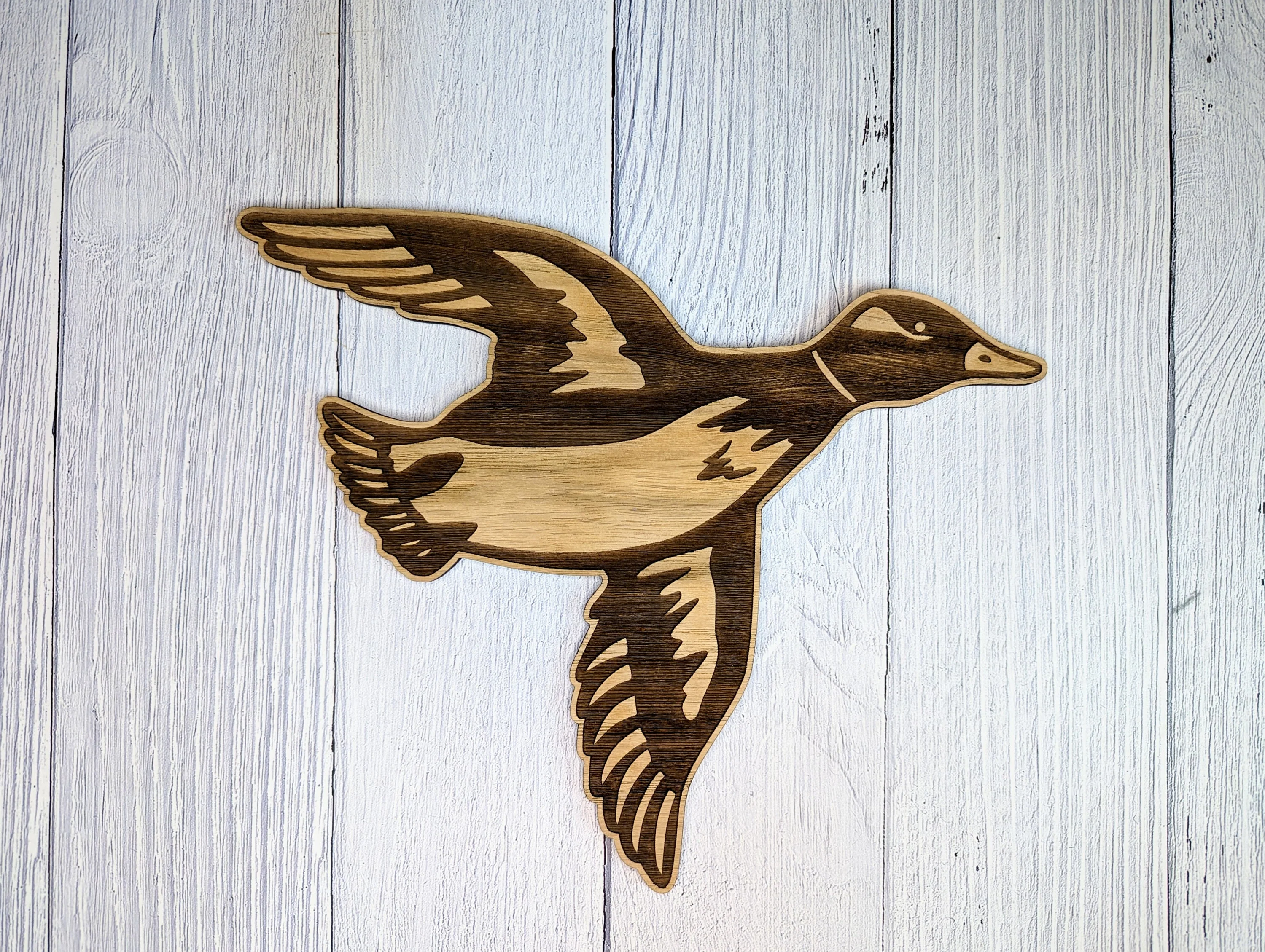 Wooden Flying Ducks Wall Art | Eco-friendly Decor | Set of 3 Sizes Available | Retro Art - Image 2