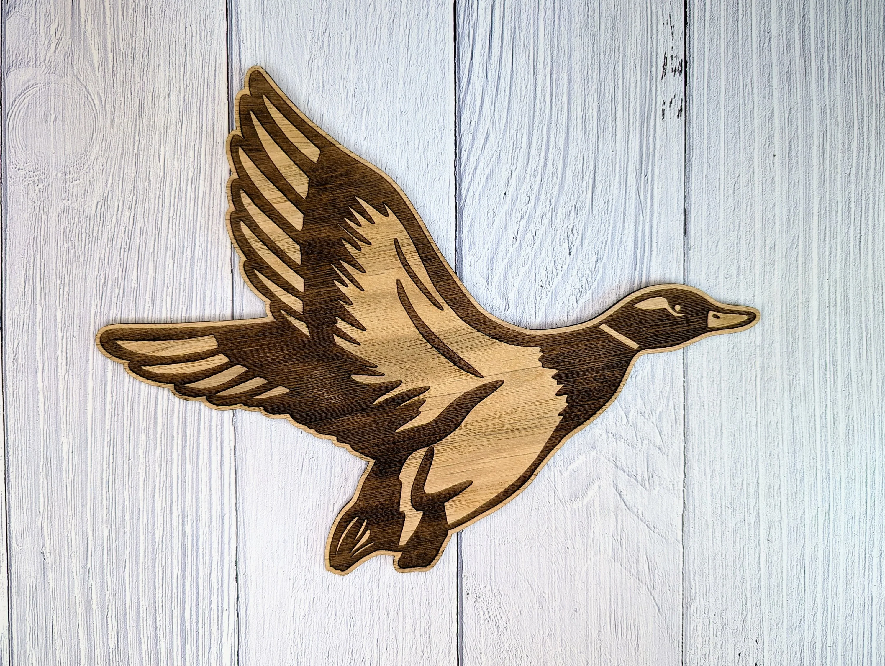 Wooden Flying Ducks Wall Art | Eco-friendly Decor | Set of 3 Sizes Available | Retro Art - Image 3