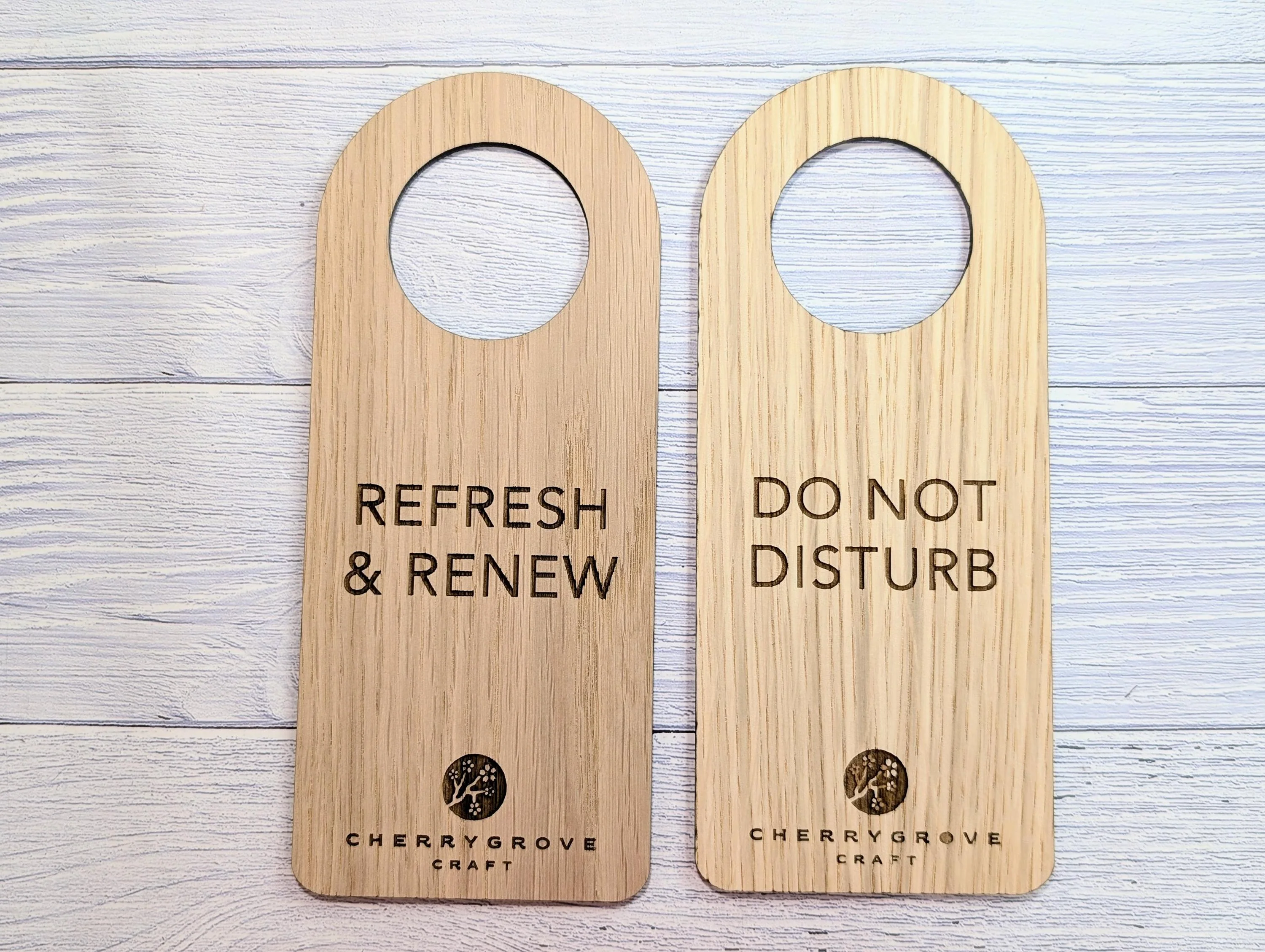 Wooden Hotel Door Hangers | Do Not Disturb & Clean Room Signs - Image 4