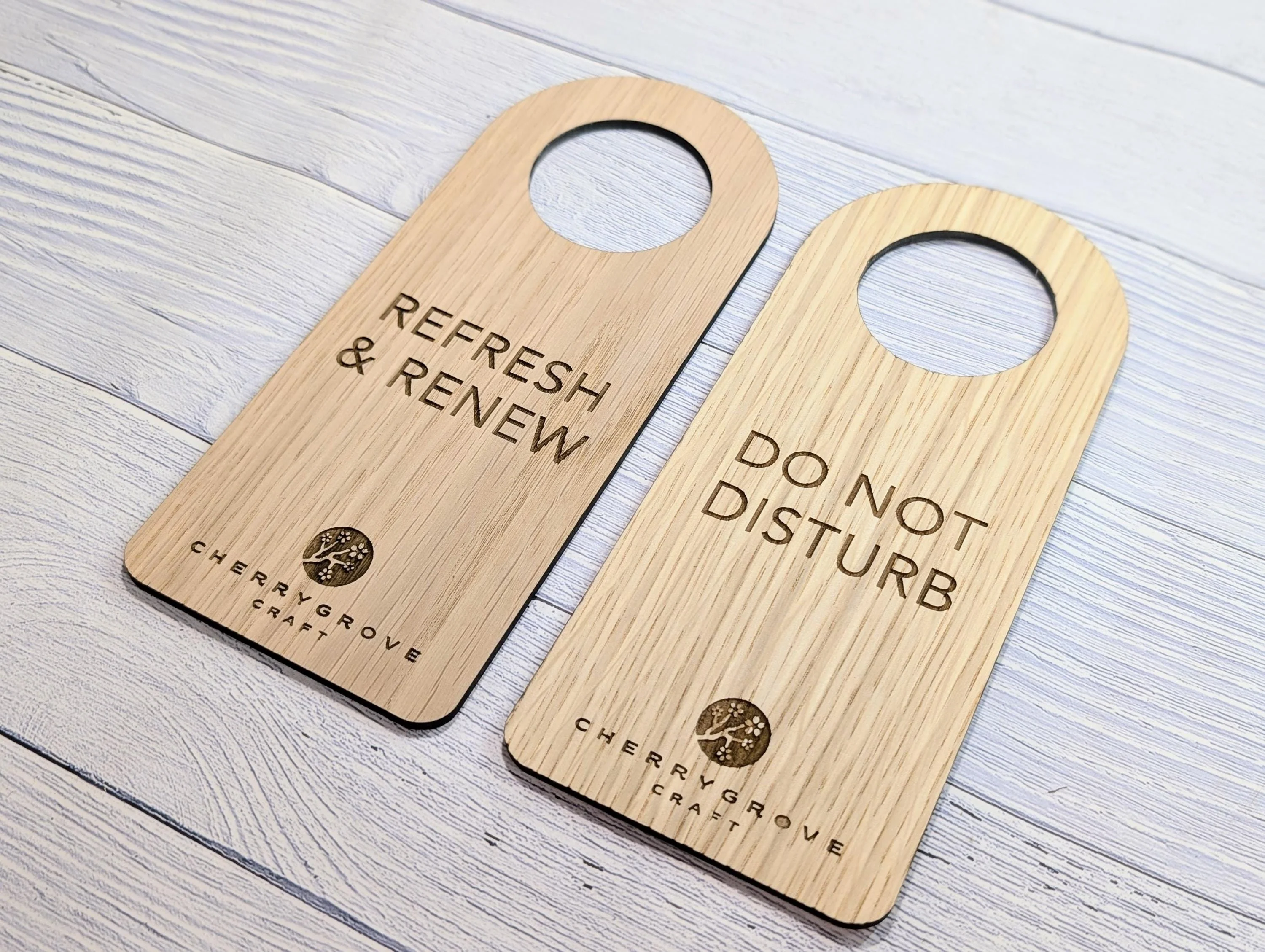 Wooden Hotel Door Hangers | Do Not Disturb & Clean Room Signs - Image 7