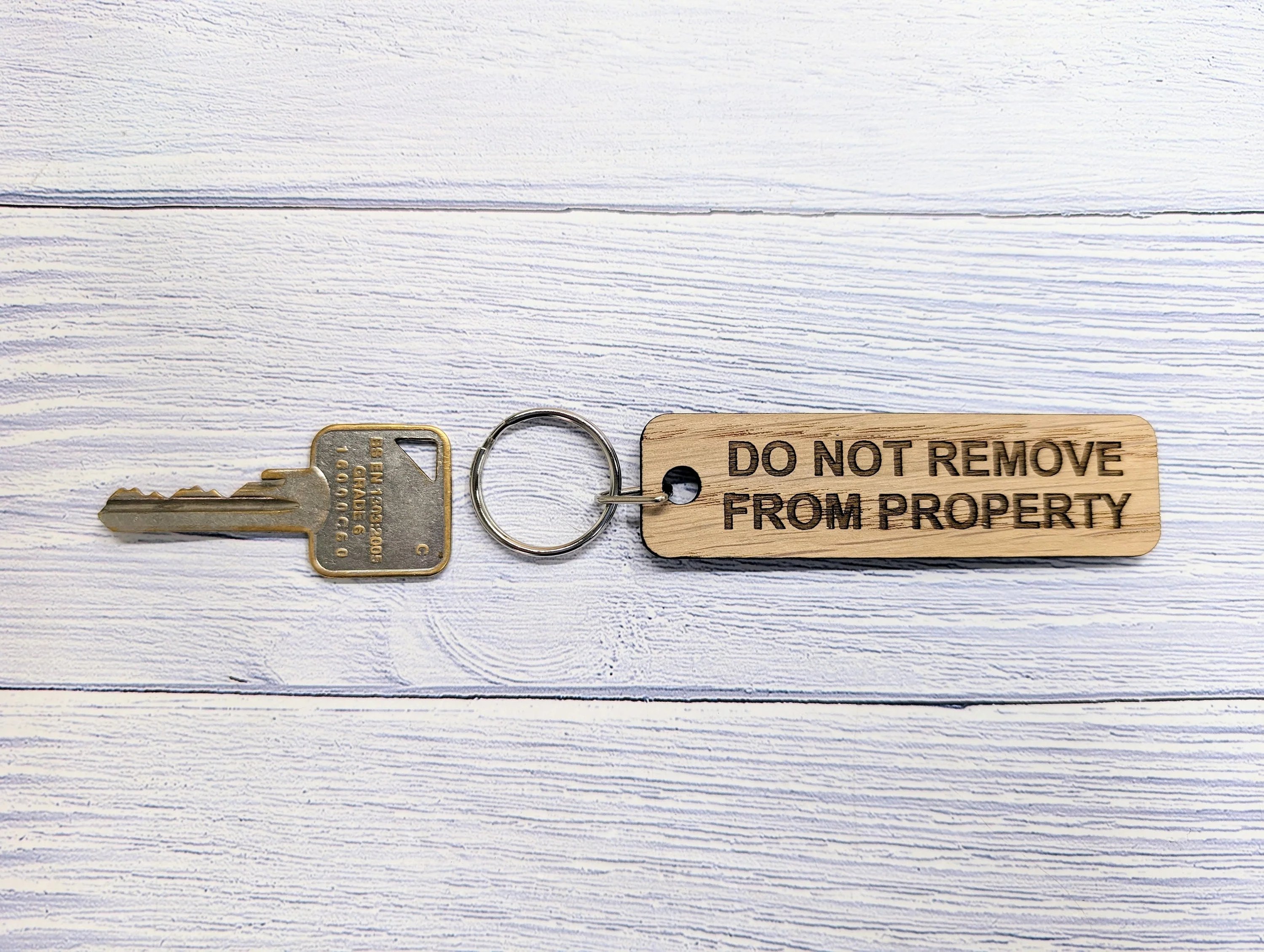 Wooden Keyring "Do Not Remove From Property" - Ideal for Airbnb, Home Rentals, Offices - Image 5