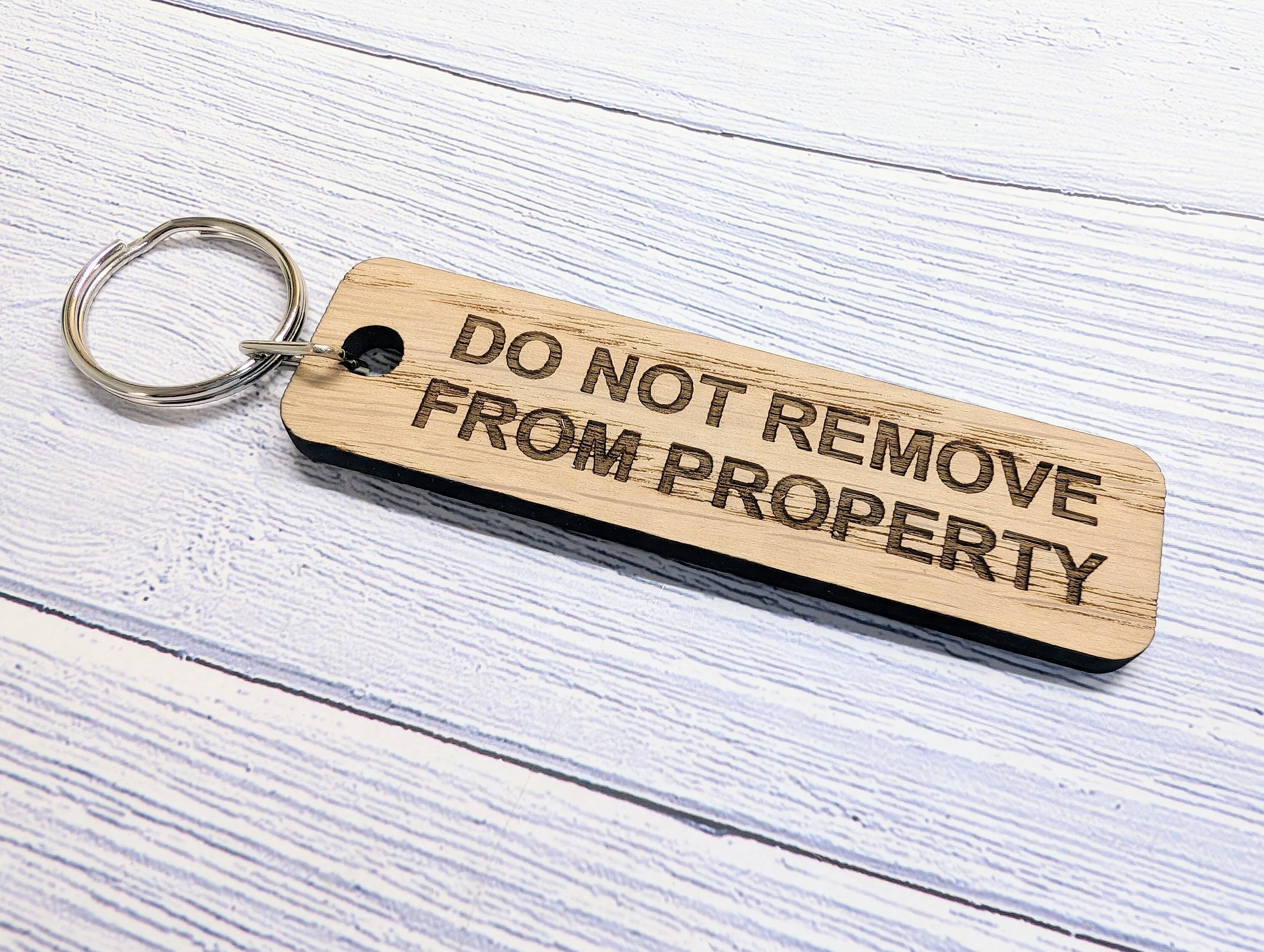 Wooden Keyring "Do Not Remove From Property" - Ideal for Airbnb, Home Rentals, Offices - Image 6
