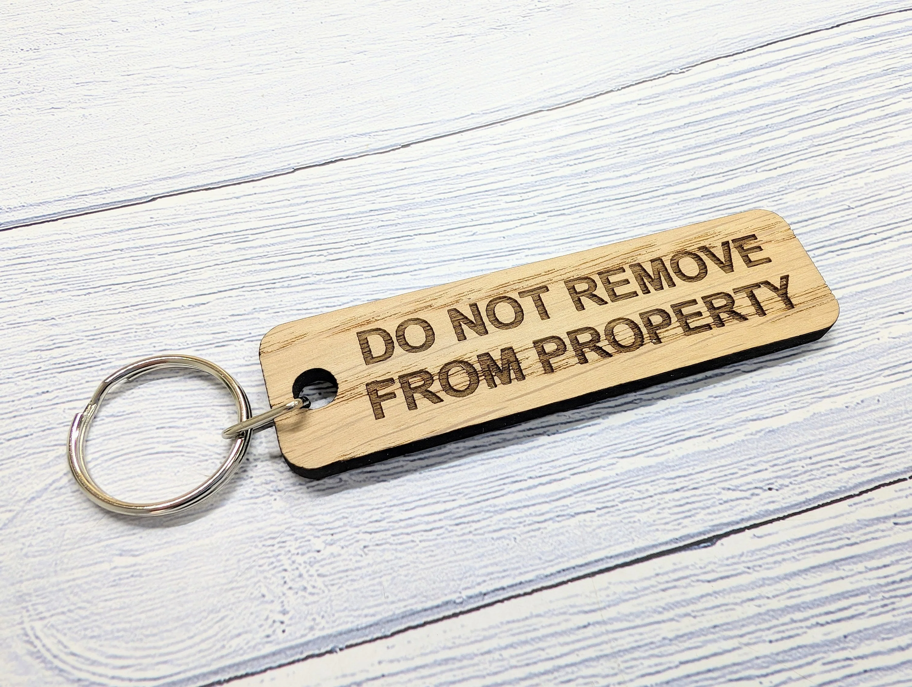 Wooden Keyring "Do Not Remove From Property" - Ideal for Airbnb, Home Rentals, Offices - Image 7