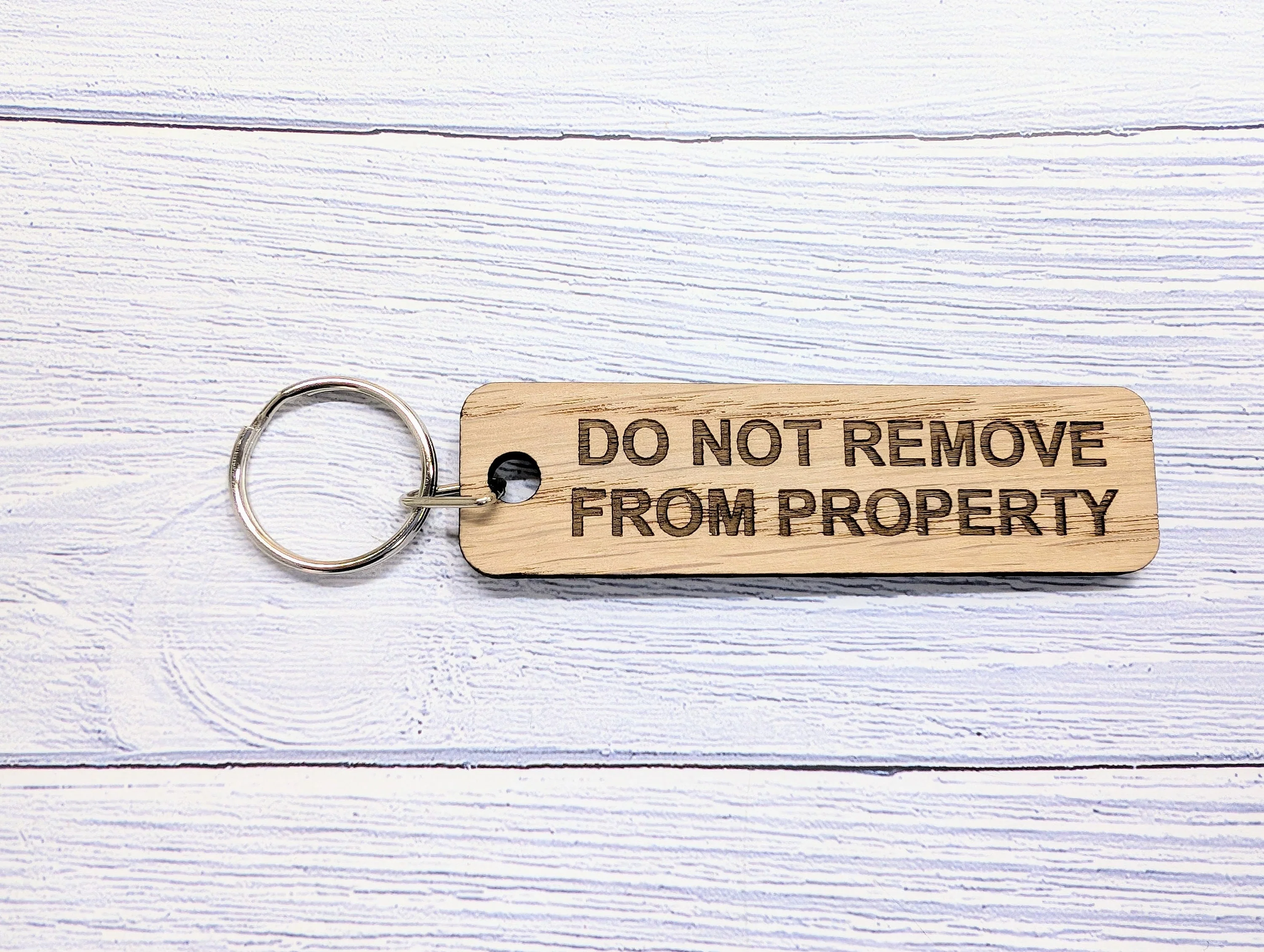 Wooden Keyring "Do Not Remove From Property" - Ideal for Airbnb, Home Rentals, Offices - Image 9