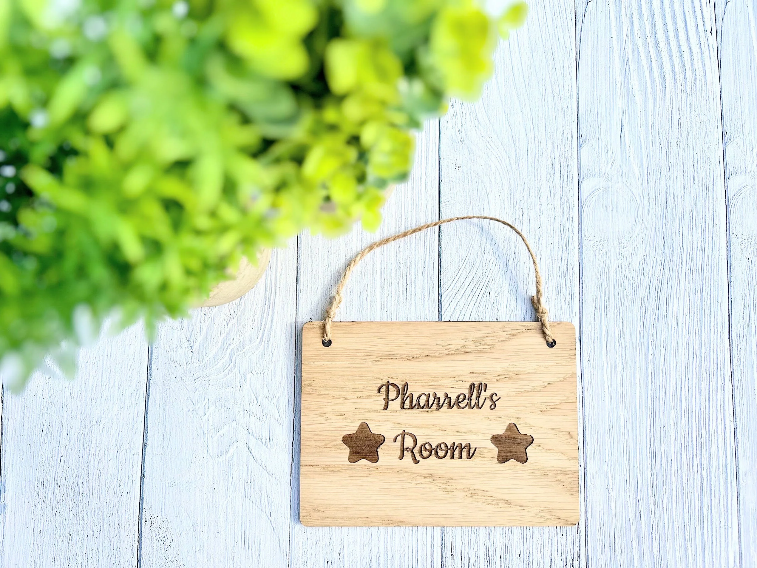 Wooden Personalised Bedroom Sign | Personalised Wooden Hanging Sign | Den Sign | Bedroom Sign | Children's Sign | Door Sign | Hanging Sign - Image 3