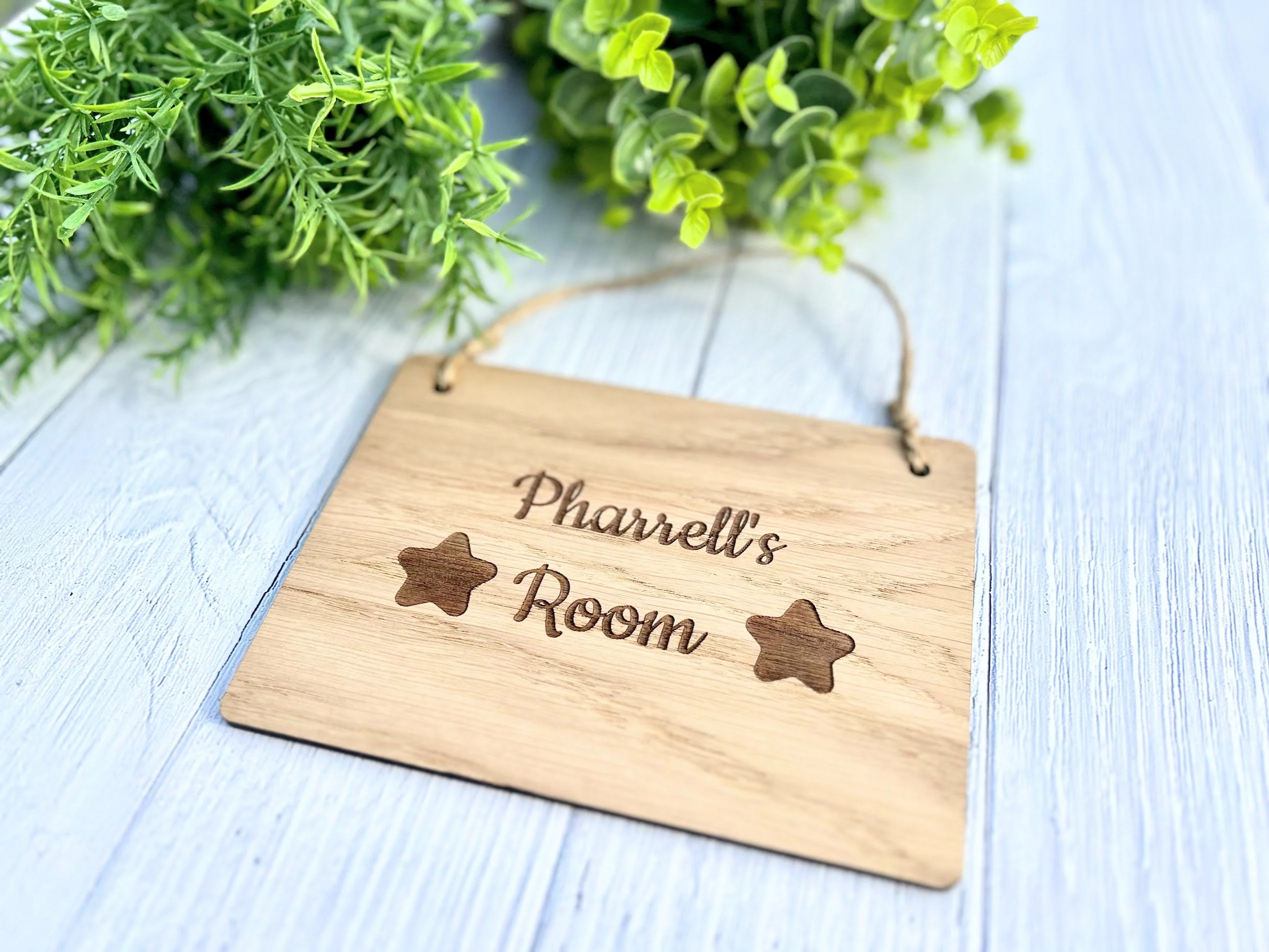 Wooden Personalised Bedroom Sign | Personalised Wooden Hanging Sign | Den Sign | Bedroom Sign | Children's Sign | Door Sign | Hanging Sign - Image 4