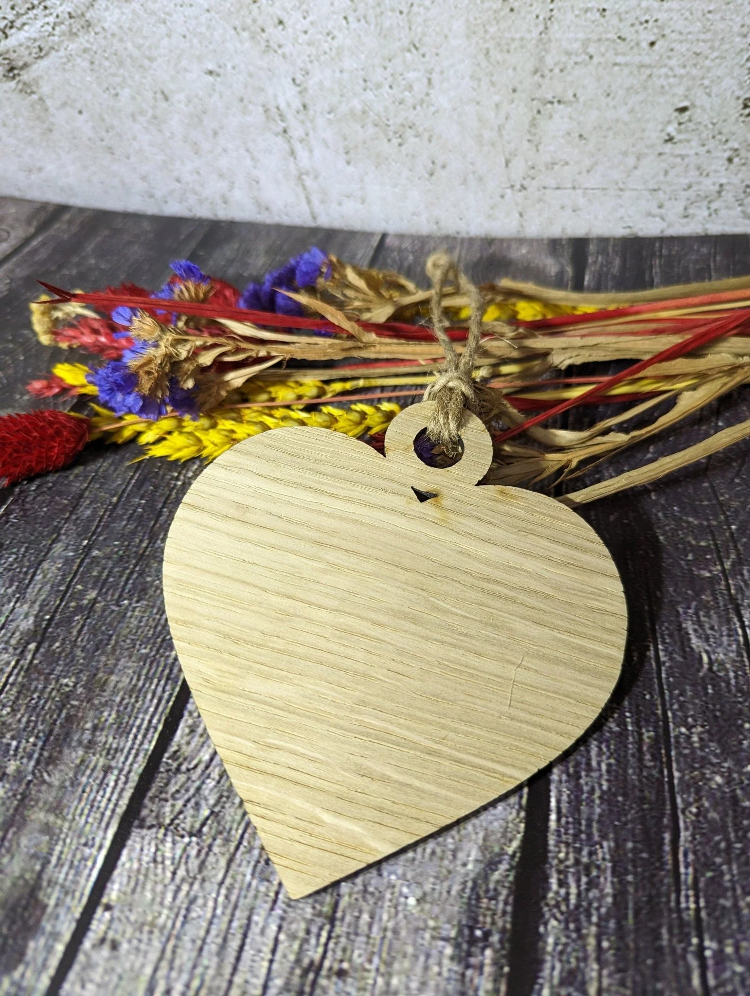 Wooden Personalised Heart Shaped Bauble, Birthday Gift | Valentine, Engagement, Anniversary or Wedding Gift, Oak - Image 3