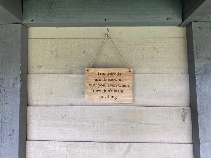 Handmade Wooden Personalised Sign, Personalised Wooden Plaque, Personalised Wooden Hanging Sign, Oak Sign, Man Cave Sign, Door Sign - Image 4
