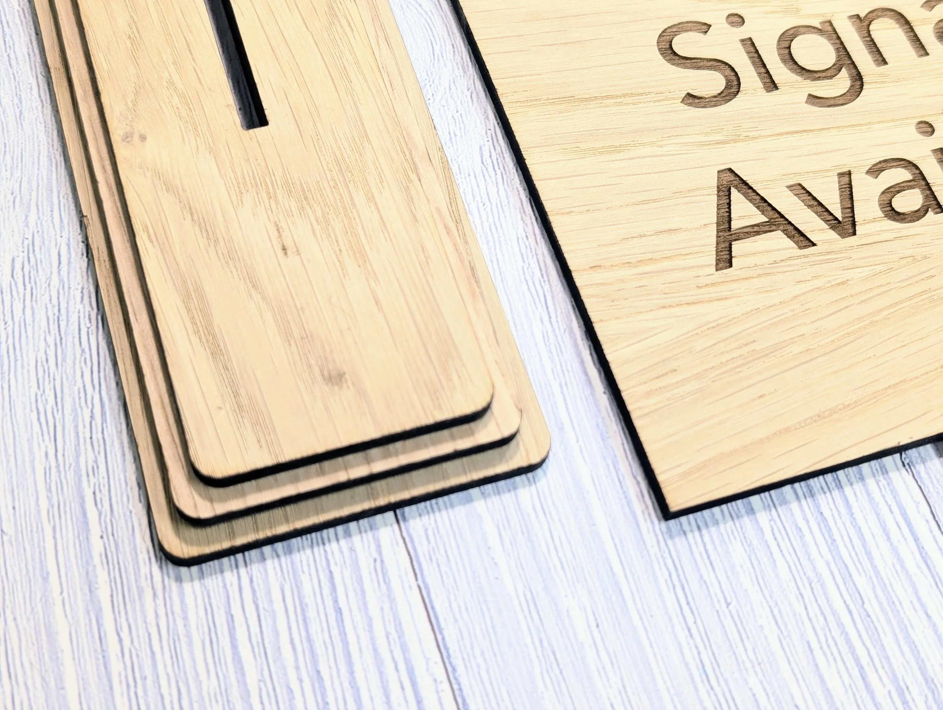 Wooden Personalised Table Sign, Extra Large - Perfect for Shops, Cafés, Markets – XL Size - Removable Base, Shop Signage Freestanding - Image 6