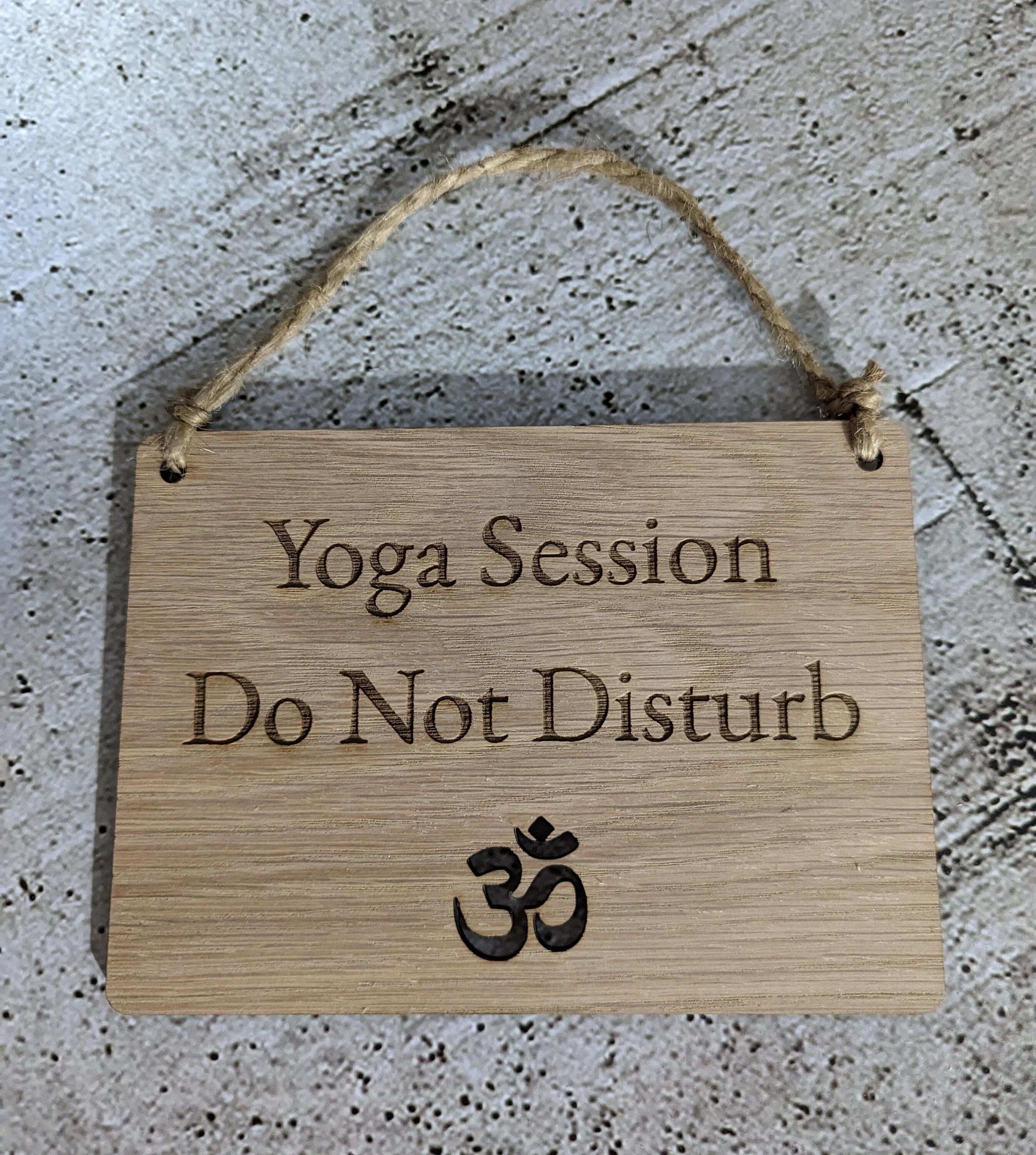 Wooden Personalised Yoga Sign, Namaste Wooden Hanging Sign - Image 3