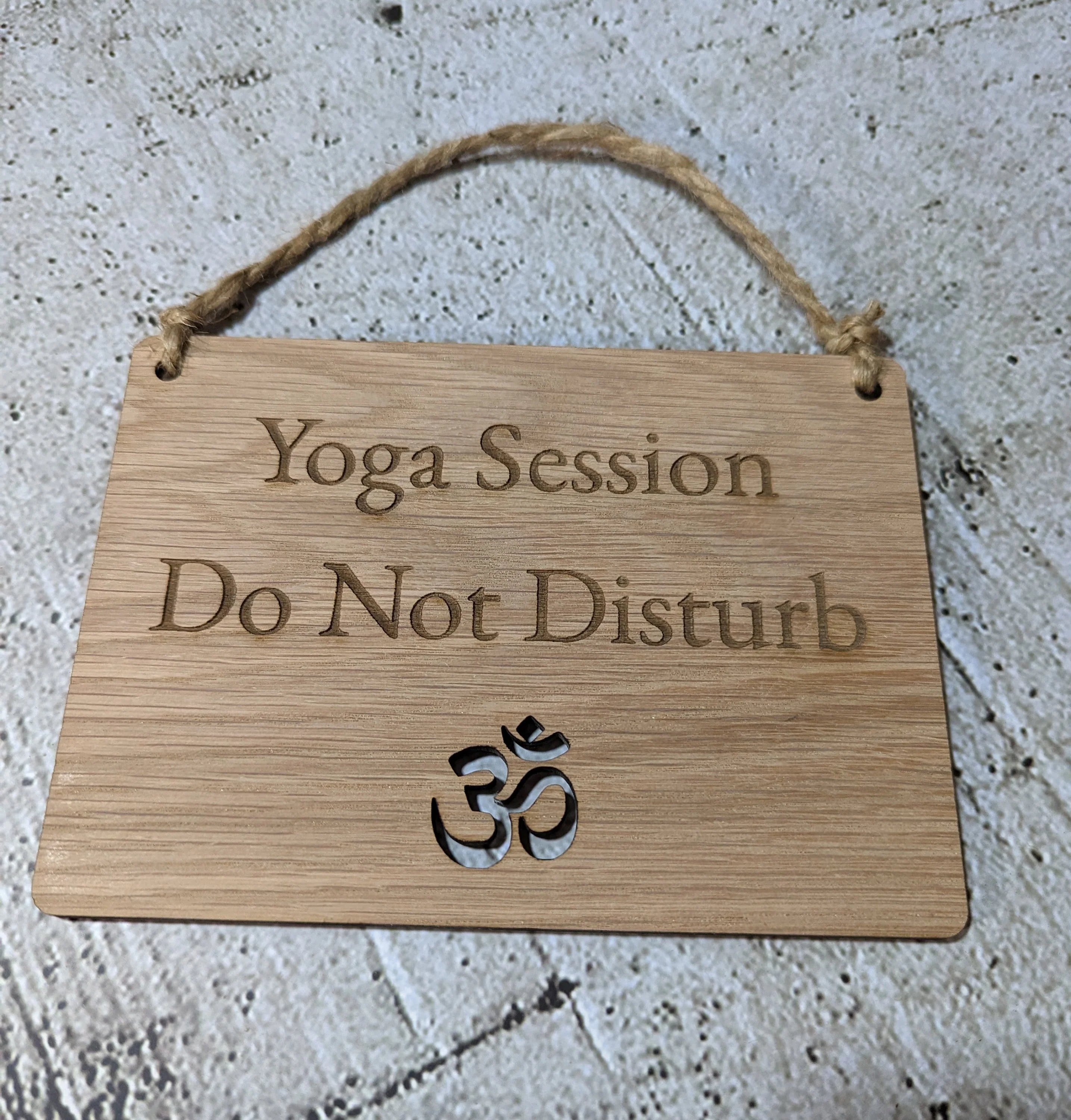 Wooden Personalised Yoga Sign, Namaste Wooden Hanging Sign - Image 4
